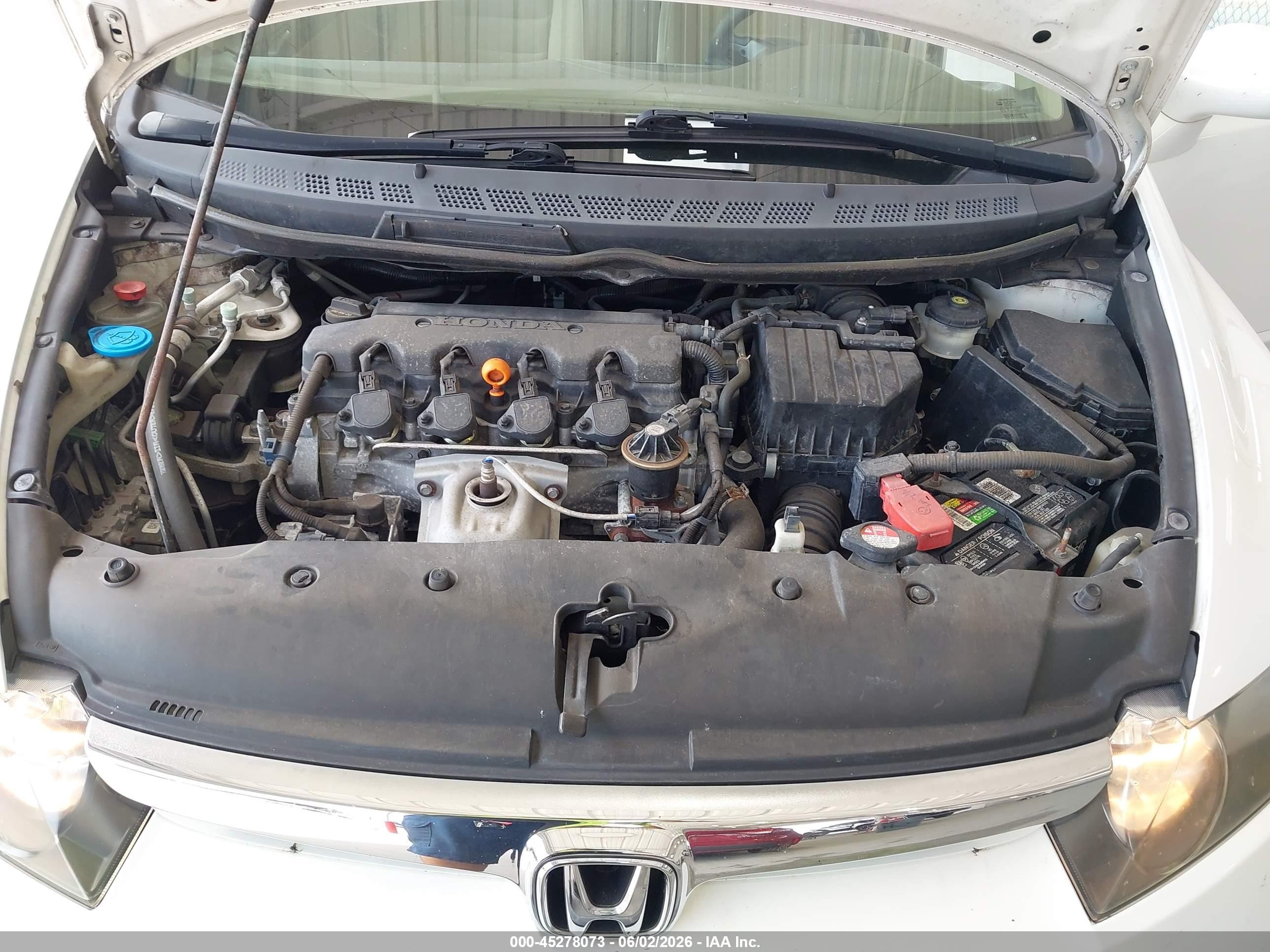 2007 Honda Civic Lx White vin: 1HGFA16567L028153