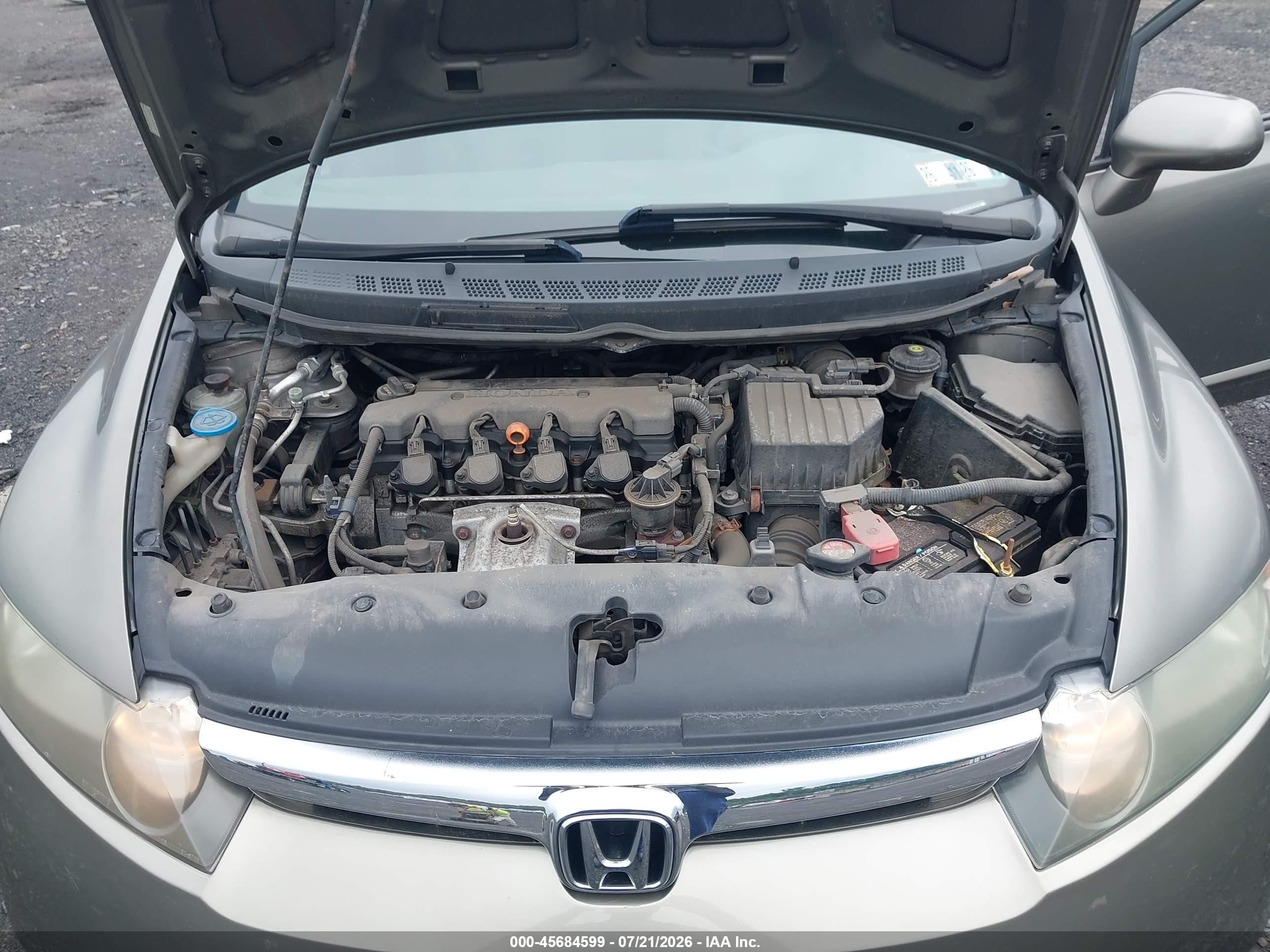 2007 Honda Civic Lx Brown vin: 1HGFA16567L036513