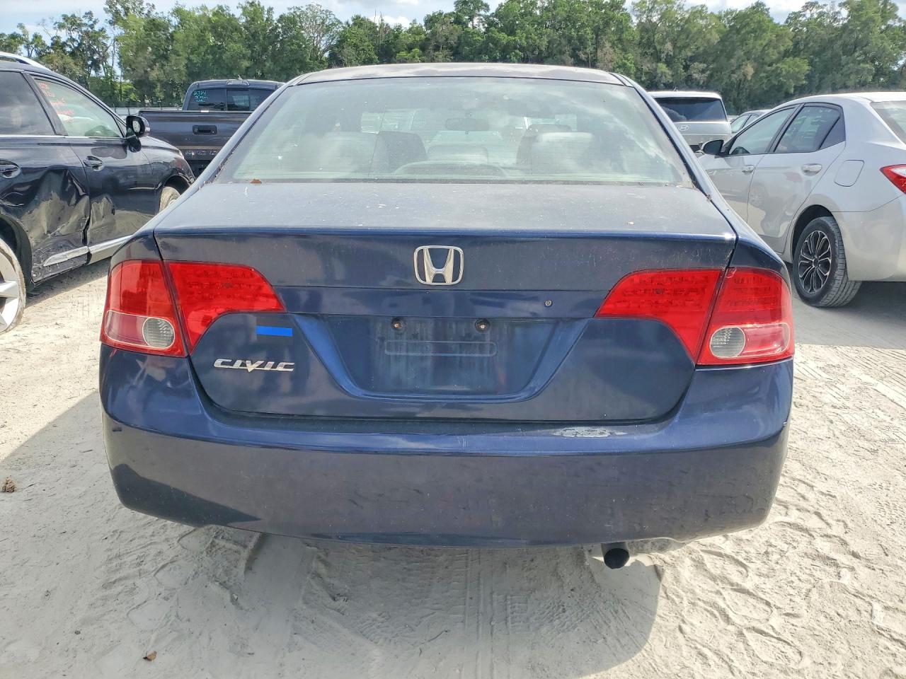 2007 Honda Civic Lx Синий vin: 1HGFA16567L037564
