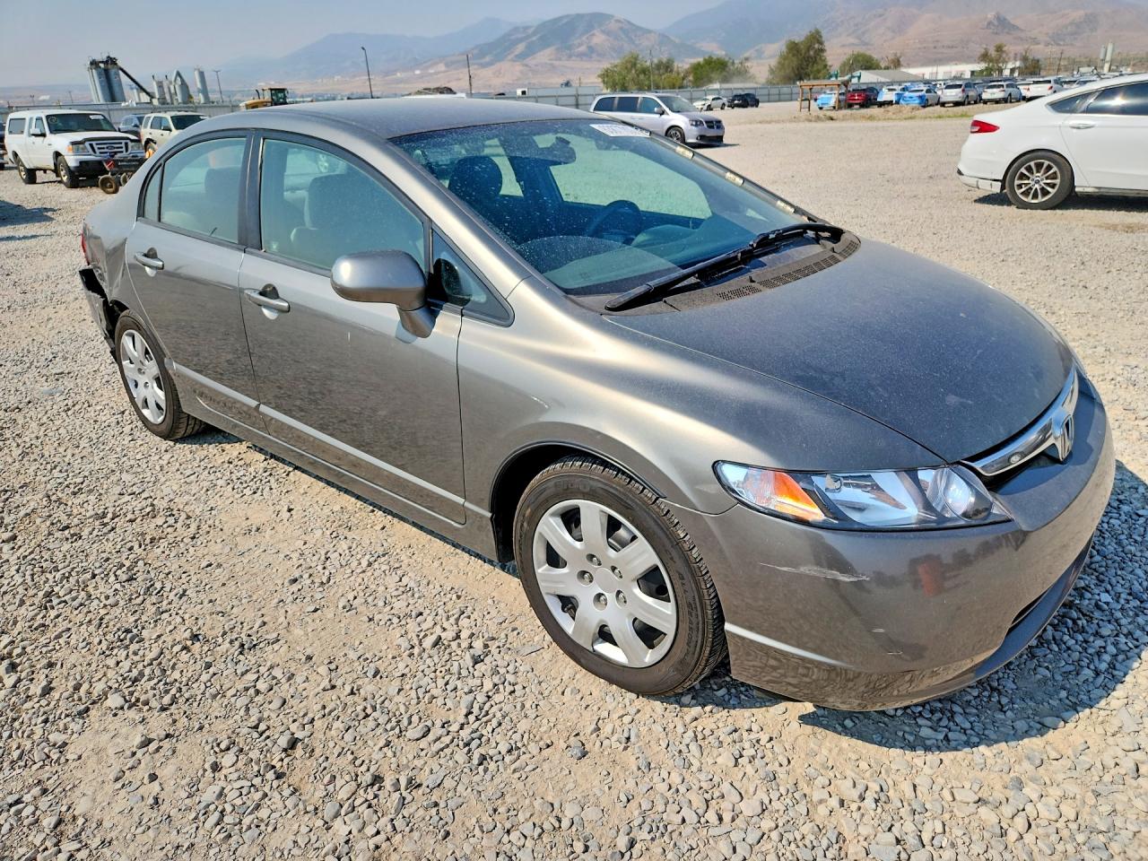 2007 Honda Civic Lx Gray vin: 1HGFA16567L084321