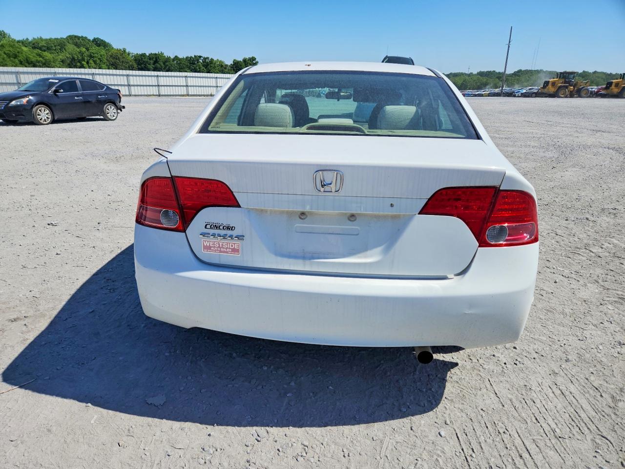 2007 Honda Civic Lx White vin: 1HGFA16567L086022