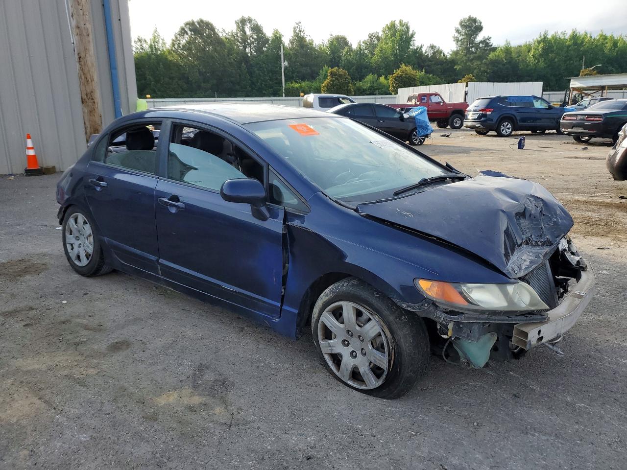 2007 Honda Civic Синий vin: 1HGFA16567L099143