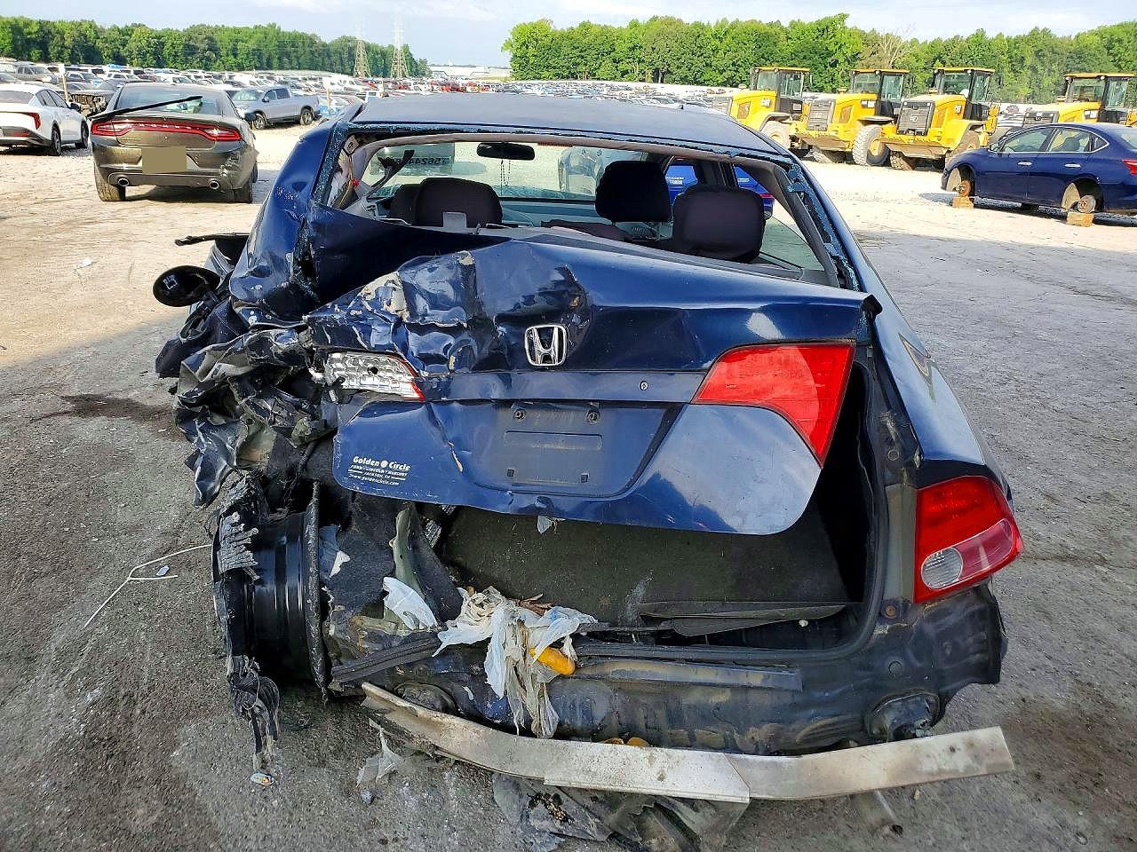 2007 Honda Civic Синий vin: 1HGFA16567L099143