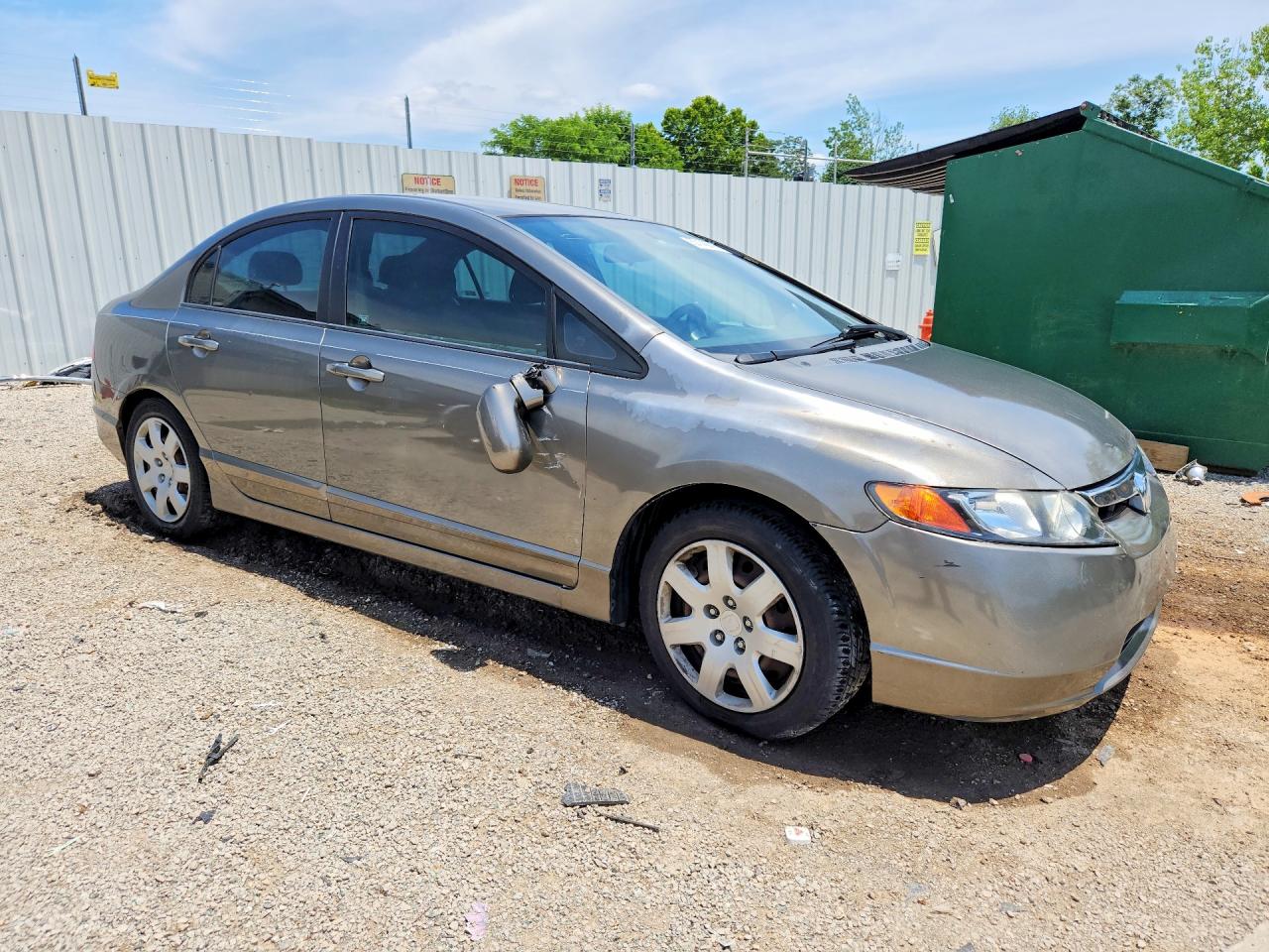 2007 Honda Civic Lx Gray vin: 1HGFA16567L108231