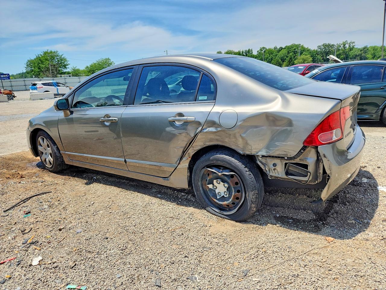 2007 Honda Civic Lx Gray vin: 1HGFA16567L108231