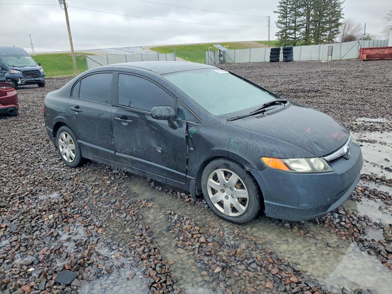 2007 Honda Civic Lx Черный vin: 1HGFA16567L119598