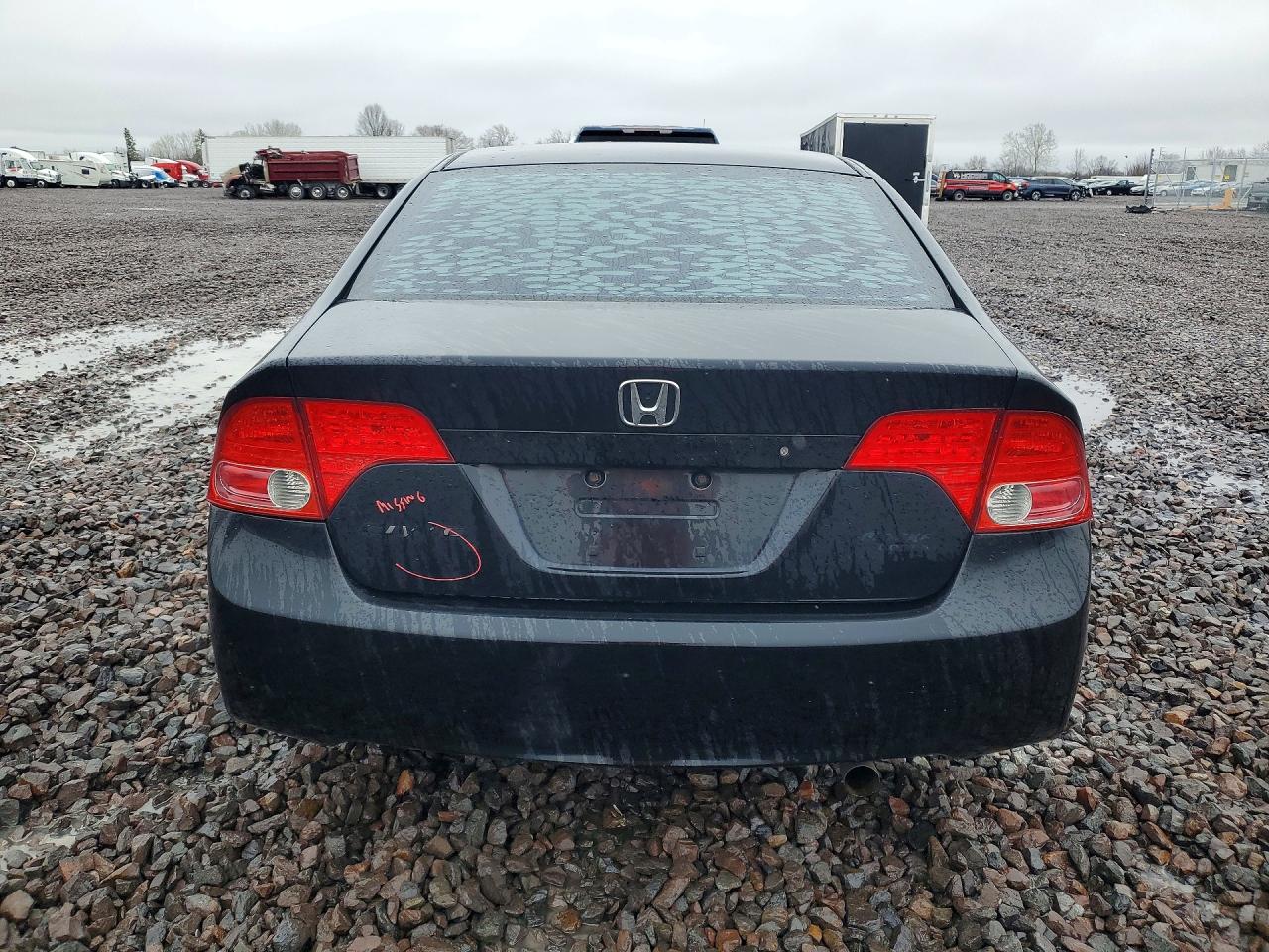 2007 Honda Civic Lx Черный vin: 1HGFA16567L119598