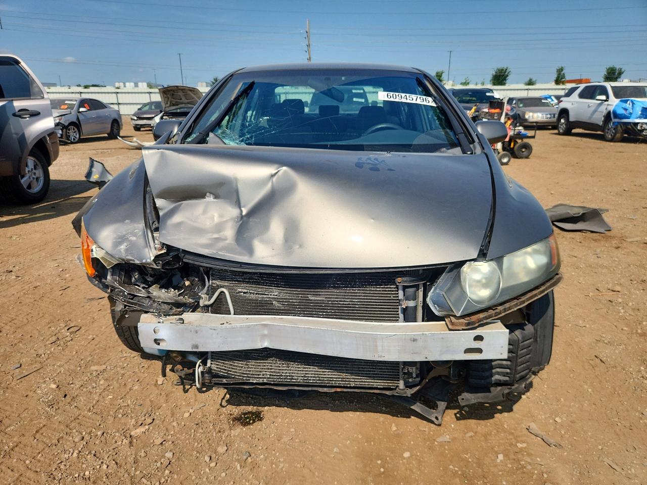 2007 Honda Civic Lx Gray vin: 1HGFA16567L136496