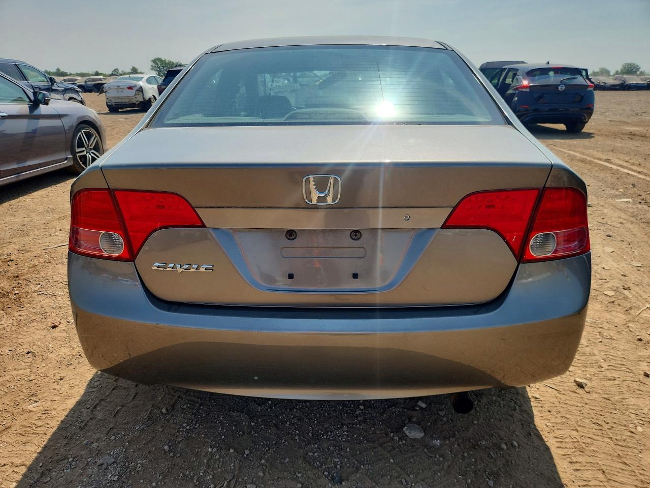 2007 Honda Civic Lx Gray vin: 1HGFA16567L136496