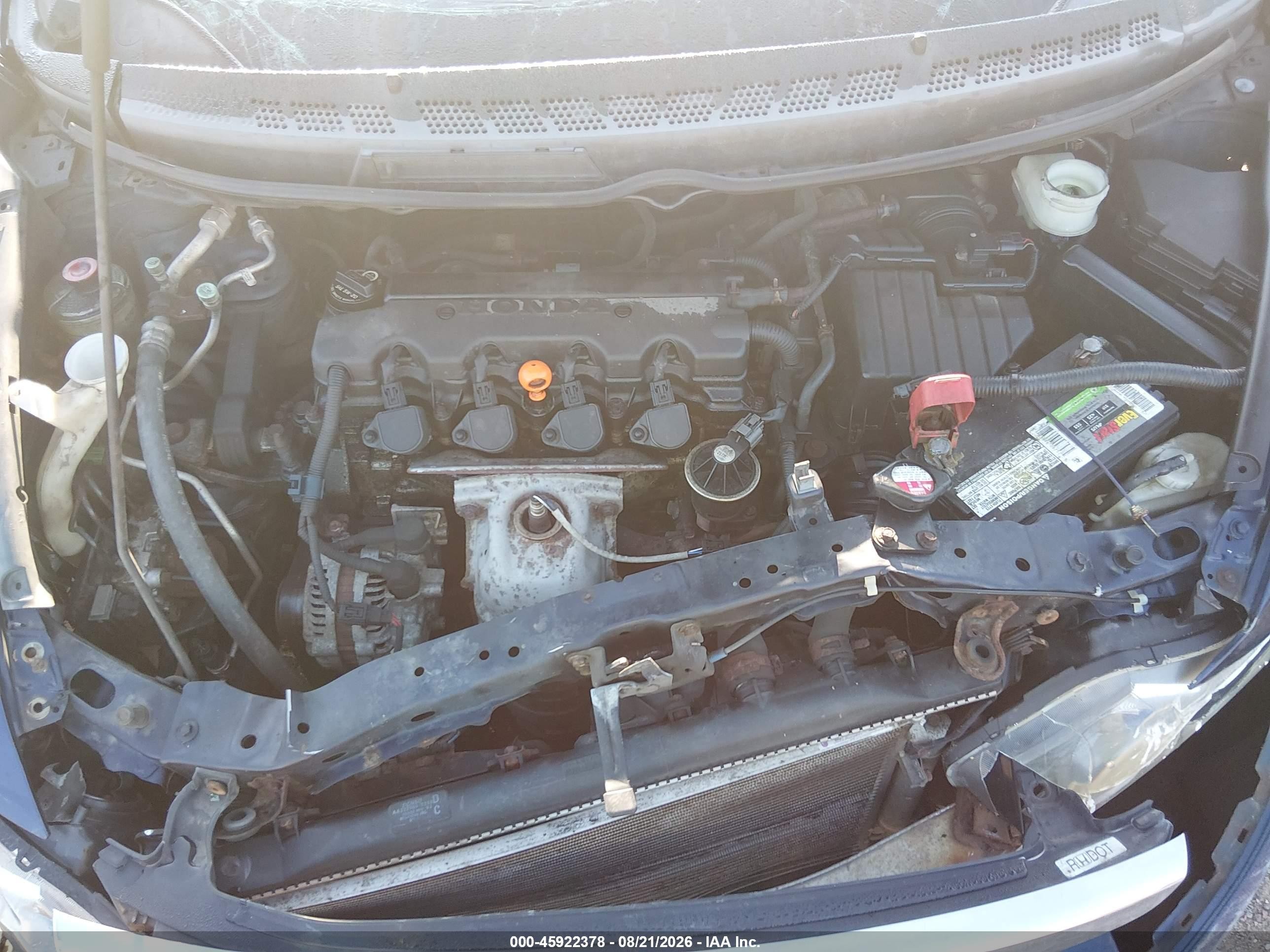 2008 Honda Civic Lx Синий vin: 1HGFA16568L005666