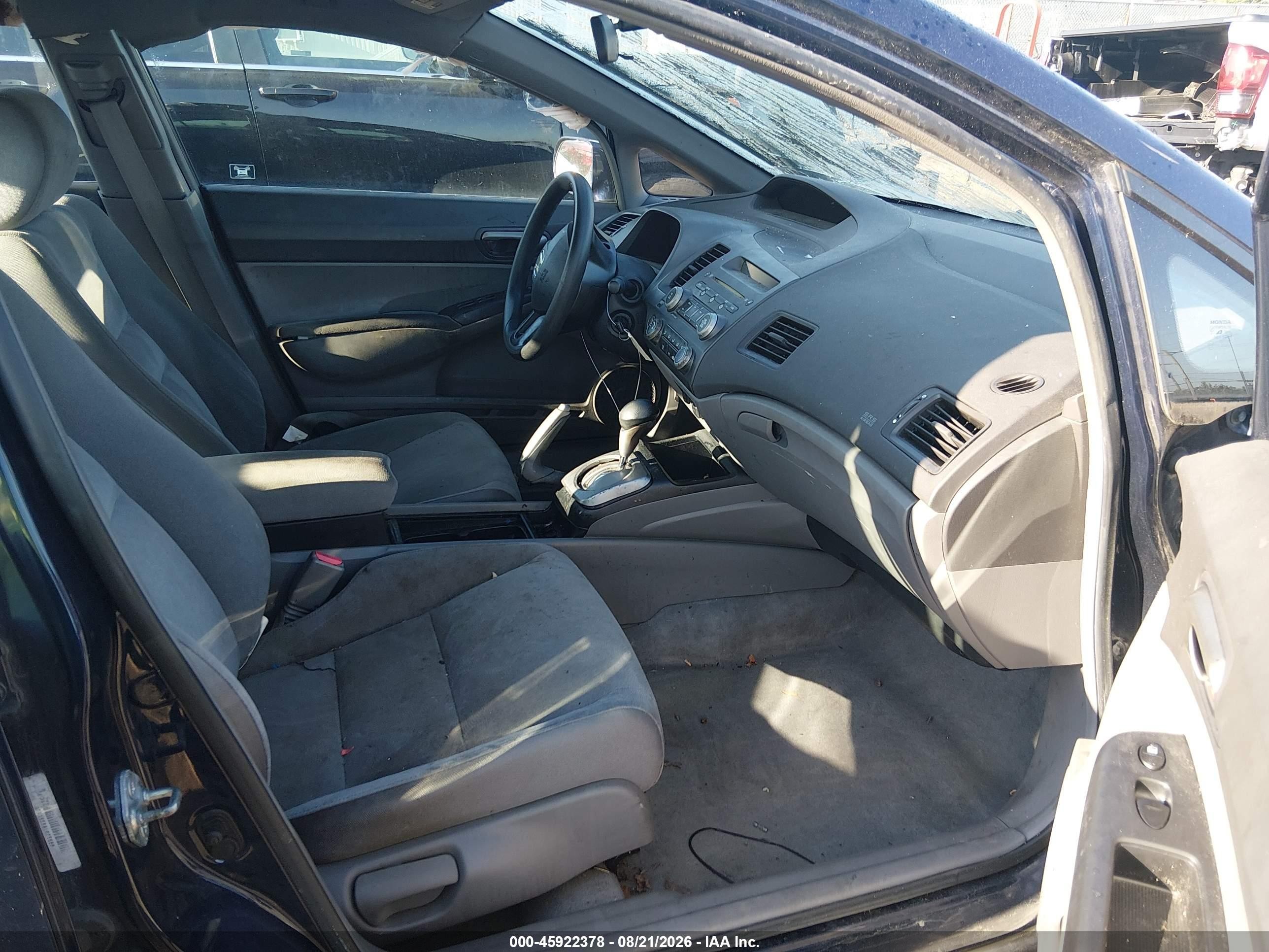 2008 Honda Civic Lx Синий vin: 1HGFA16568L005666
