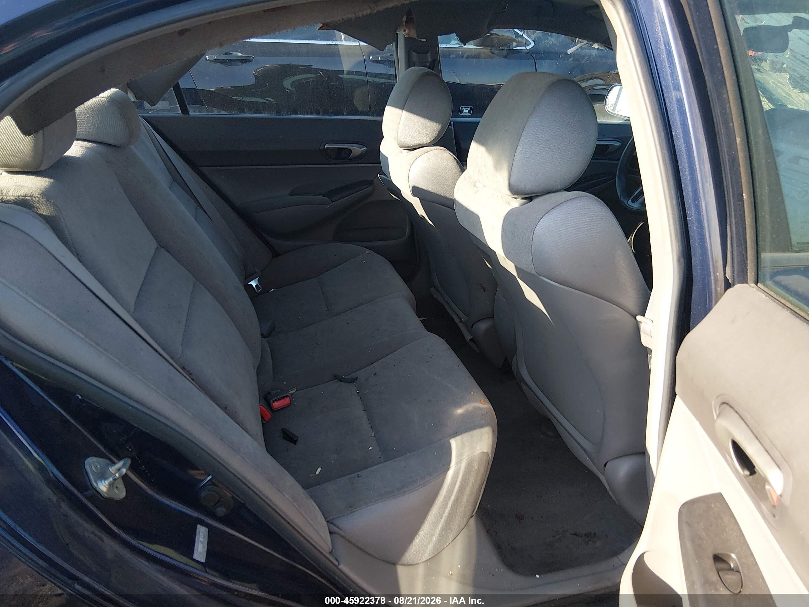 2008 Honda Civic Lx Синий vin: 1HGFA16568L005666