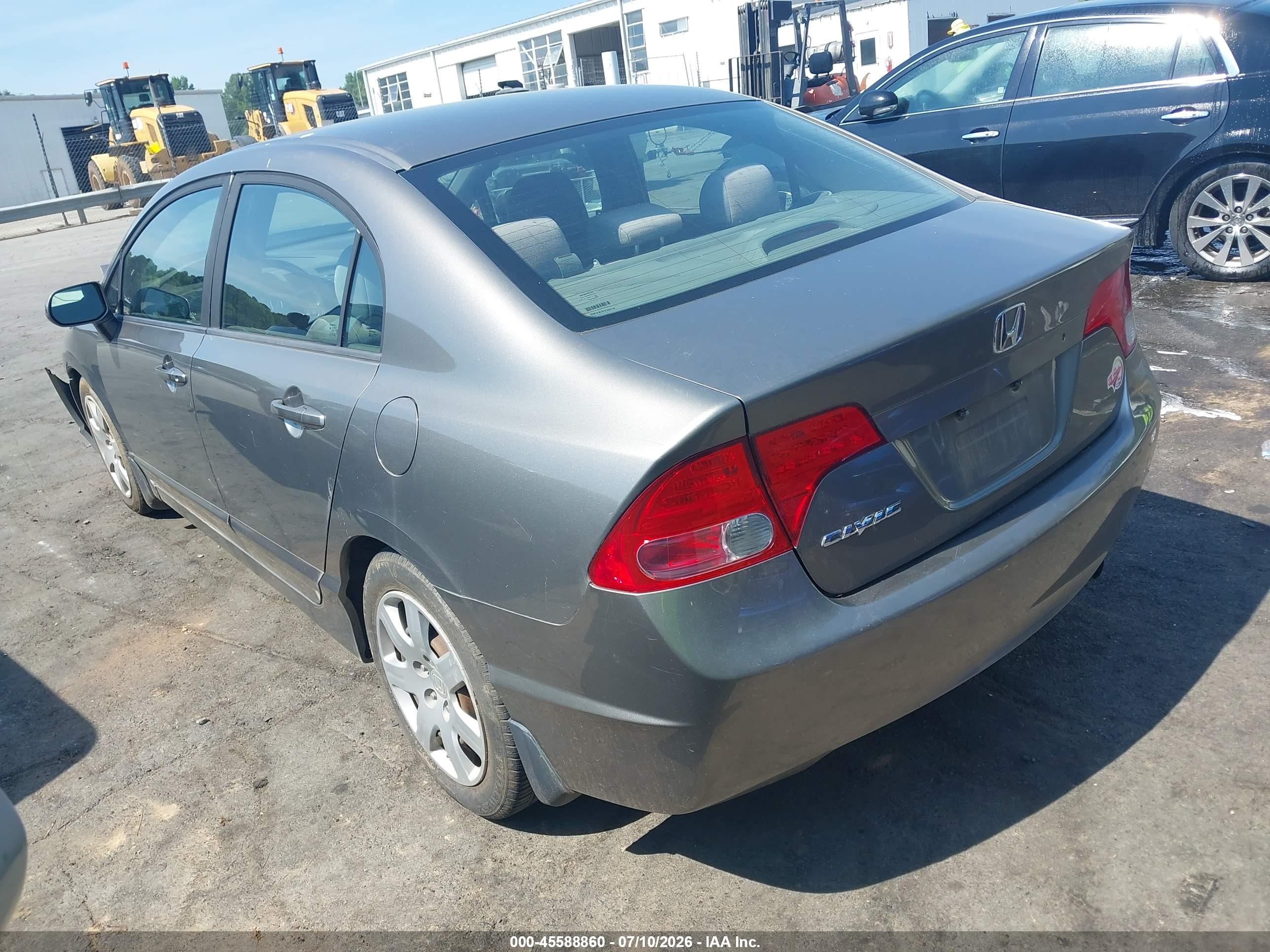 2008 Honda Civic Lx Gray vin: 1HGFA16568L039770