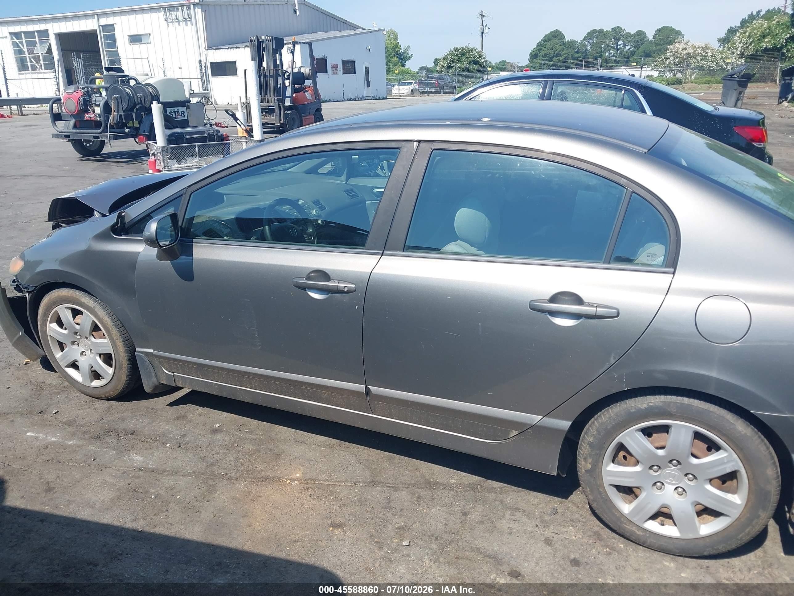 2008 Honda Civic Lx Gray vin: 1HGFA16568L039770