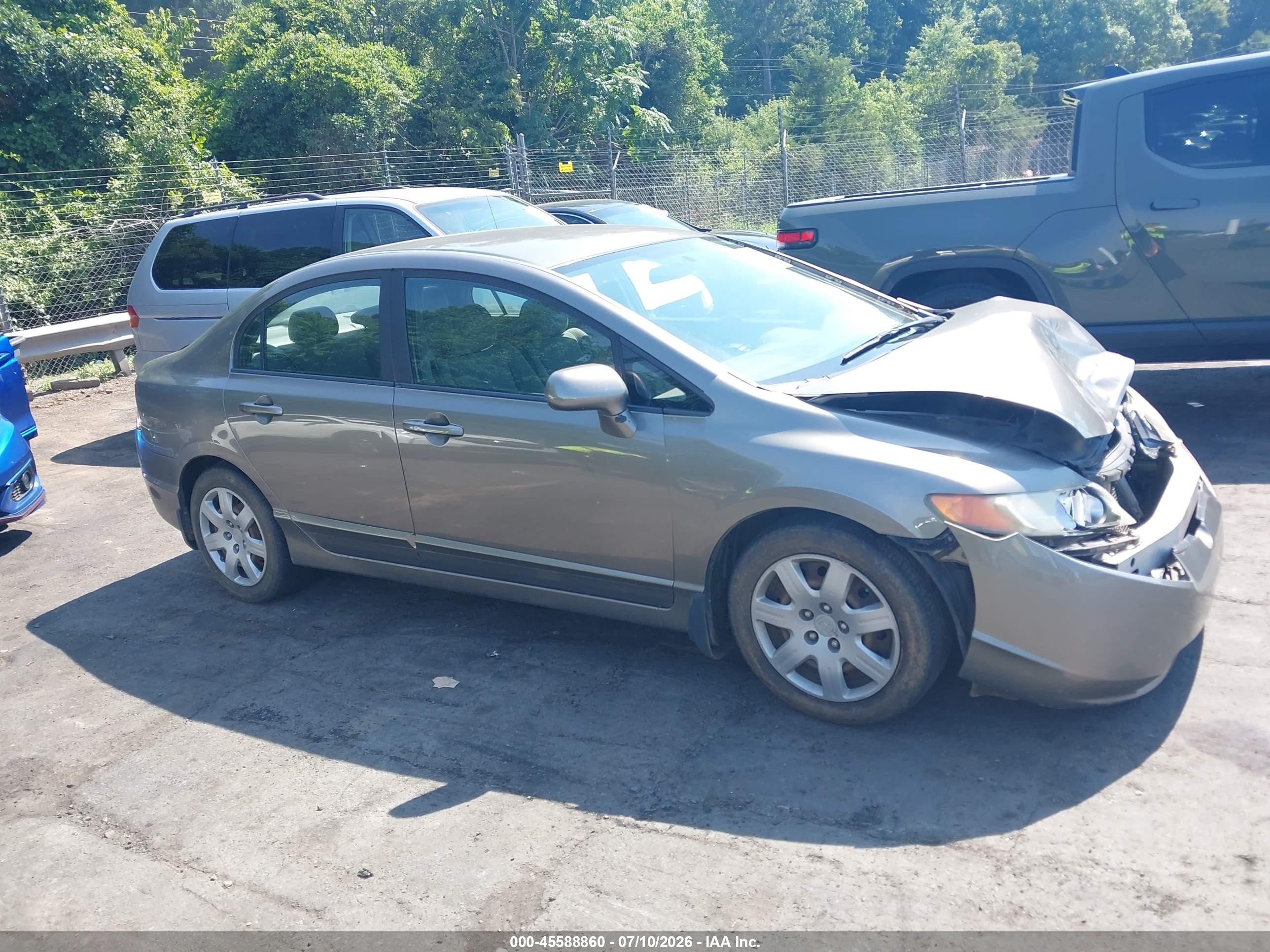 2008 Honda Civic Lx Gray vin: 1HGFA16568L039770