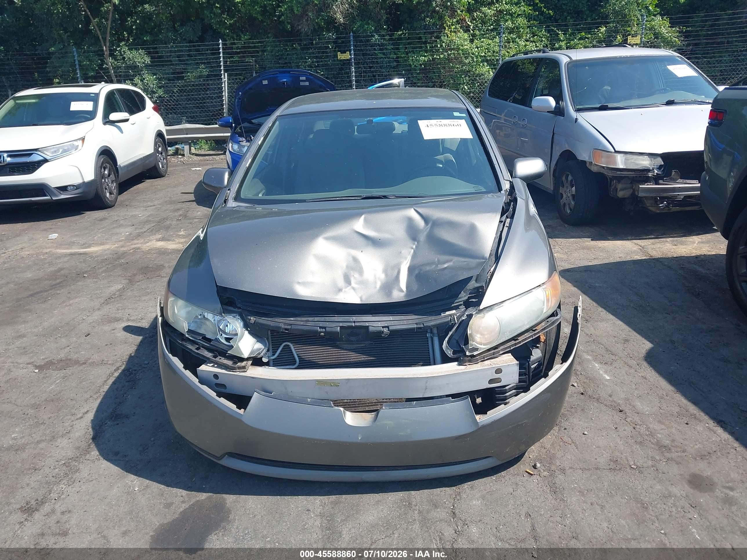 2008 Honda Civic Lx Gray vin: 1HGFA16568L039770
