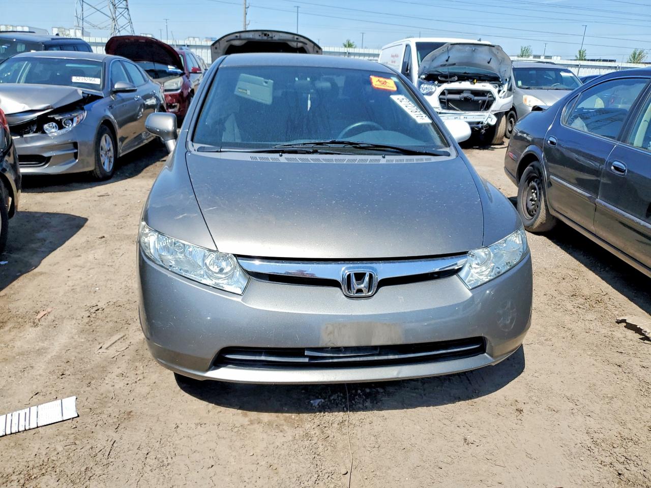 2008 Honda Civic Lx Gray vin: 1HGFA16568L040367