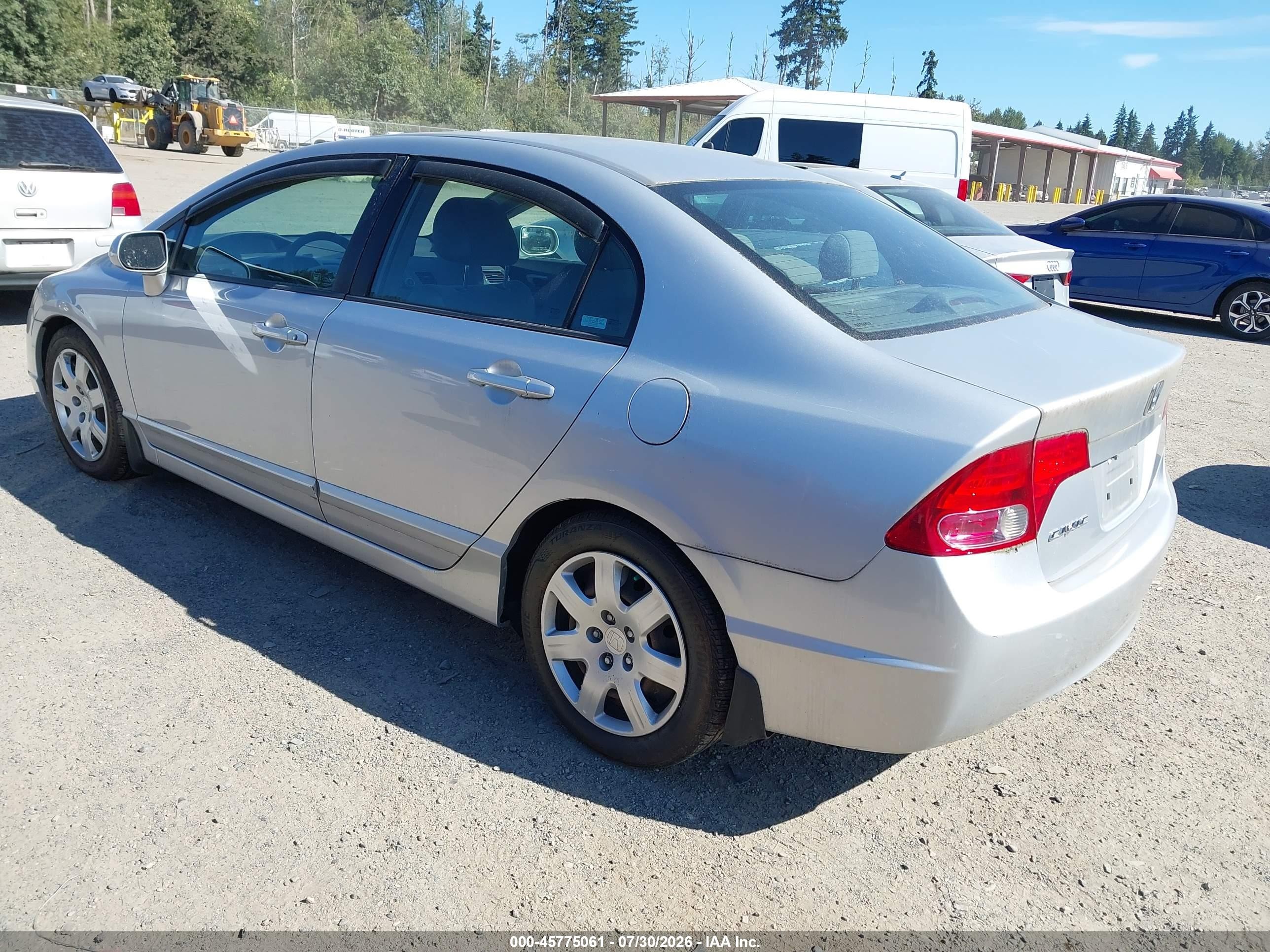 2008 Honda Civic Lx Silver vin: 1HGFA16568L056620