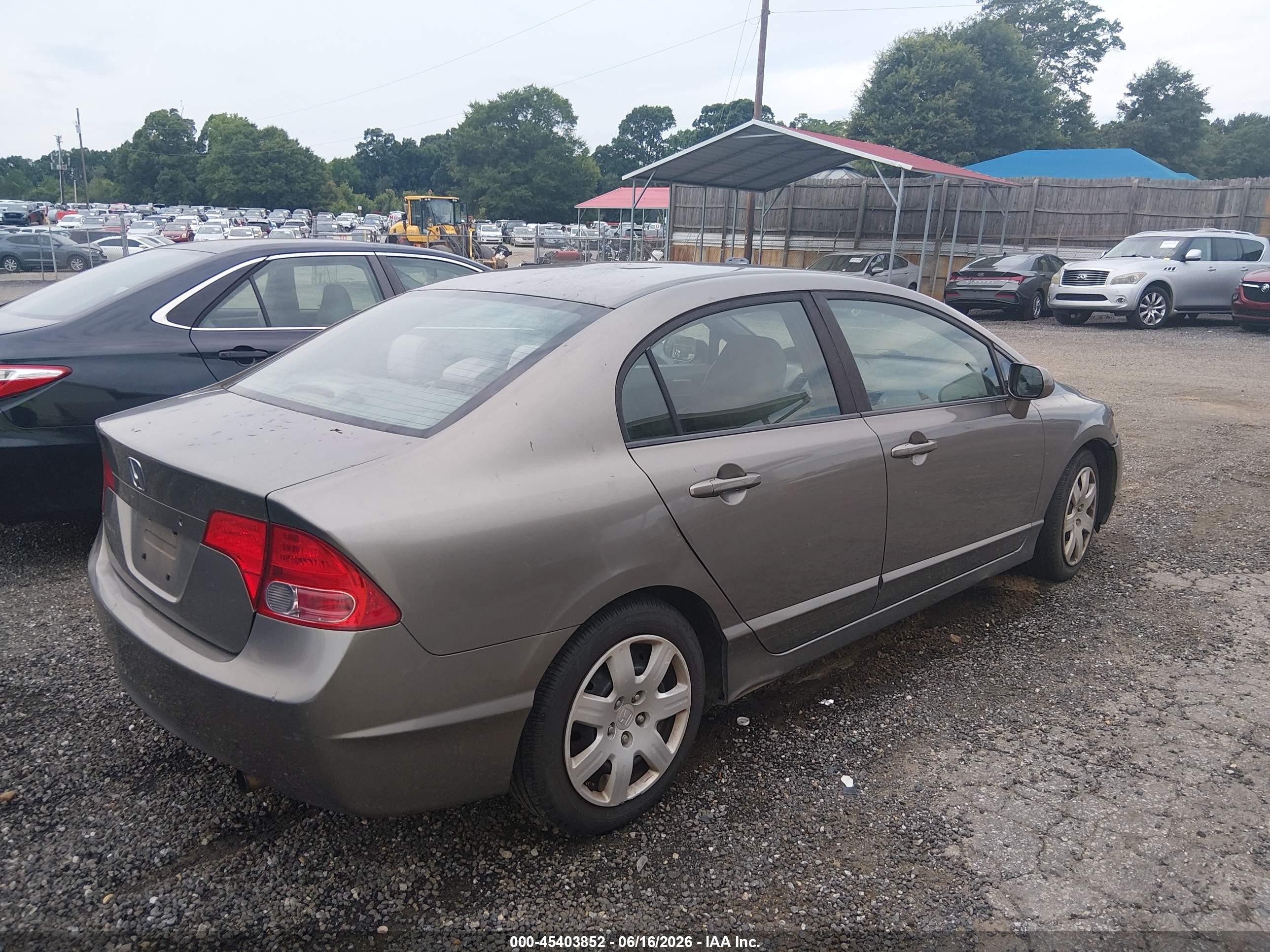2008 Honda Civic Lx Silver vin: 1HGFA16568L068556