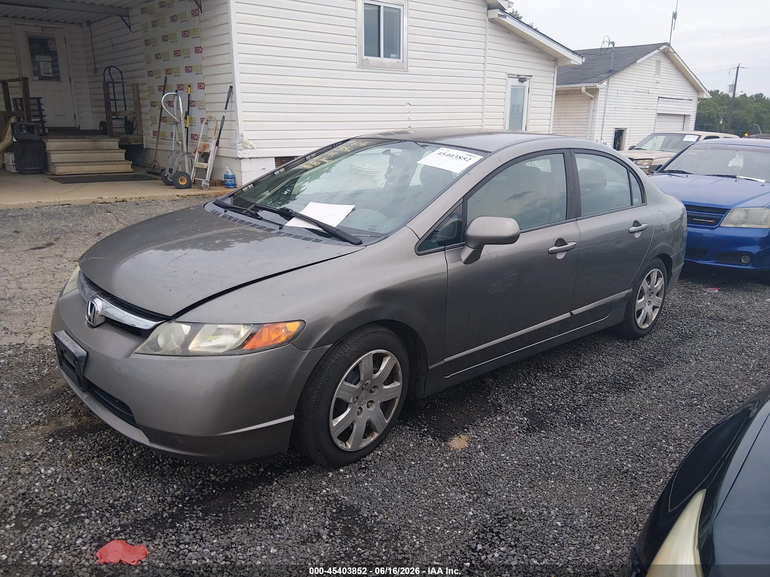 2008 Honda Civic Lx Silver vin: 1HGFA16568L068556