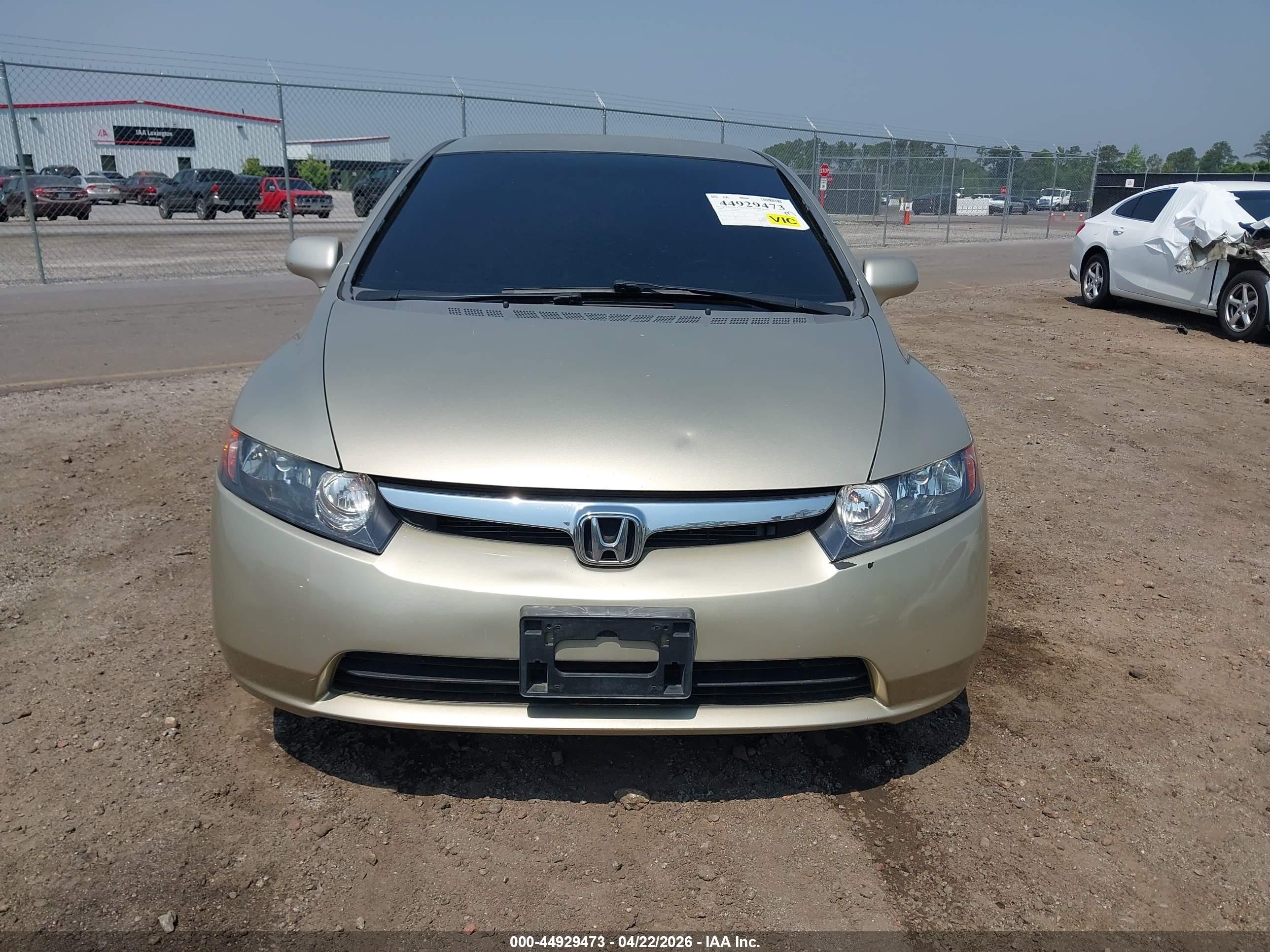 2008 Honda Civic Lx Champagne vin: 1HGFA16568L084742