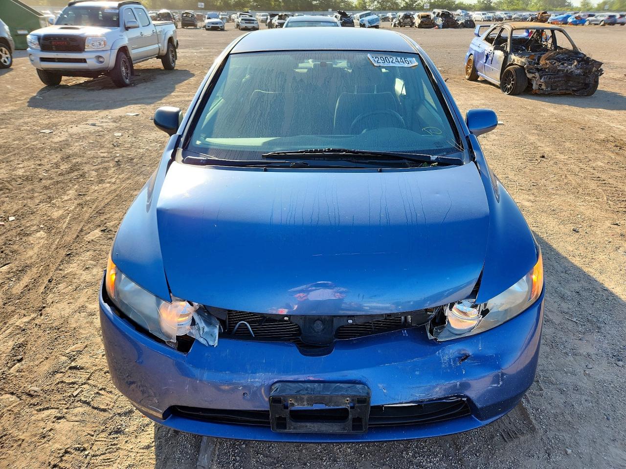 2008 Honda Civic Lx Blue vin: 1HGFA16568L099063