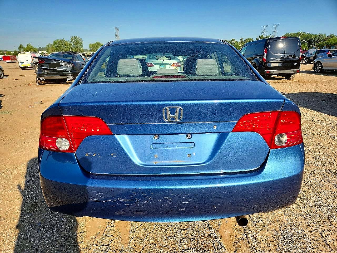 2008 Honda Civic Lx Blue vin: 1HGFA16568L099063