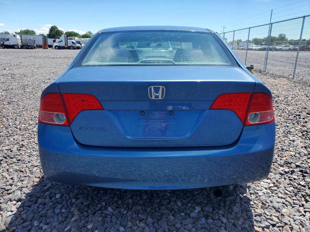 2008 Honda Civic Lx Blue vin: 1HGFA16568L113088