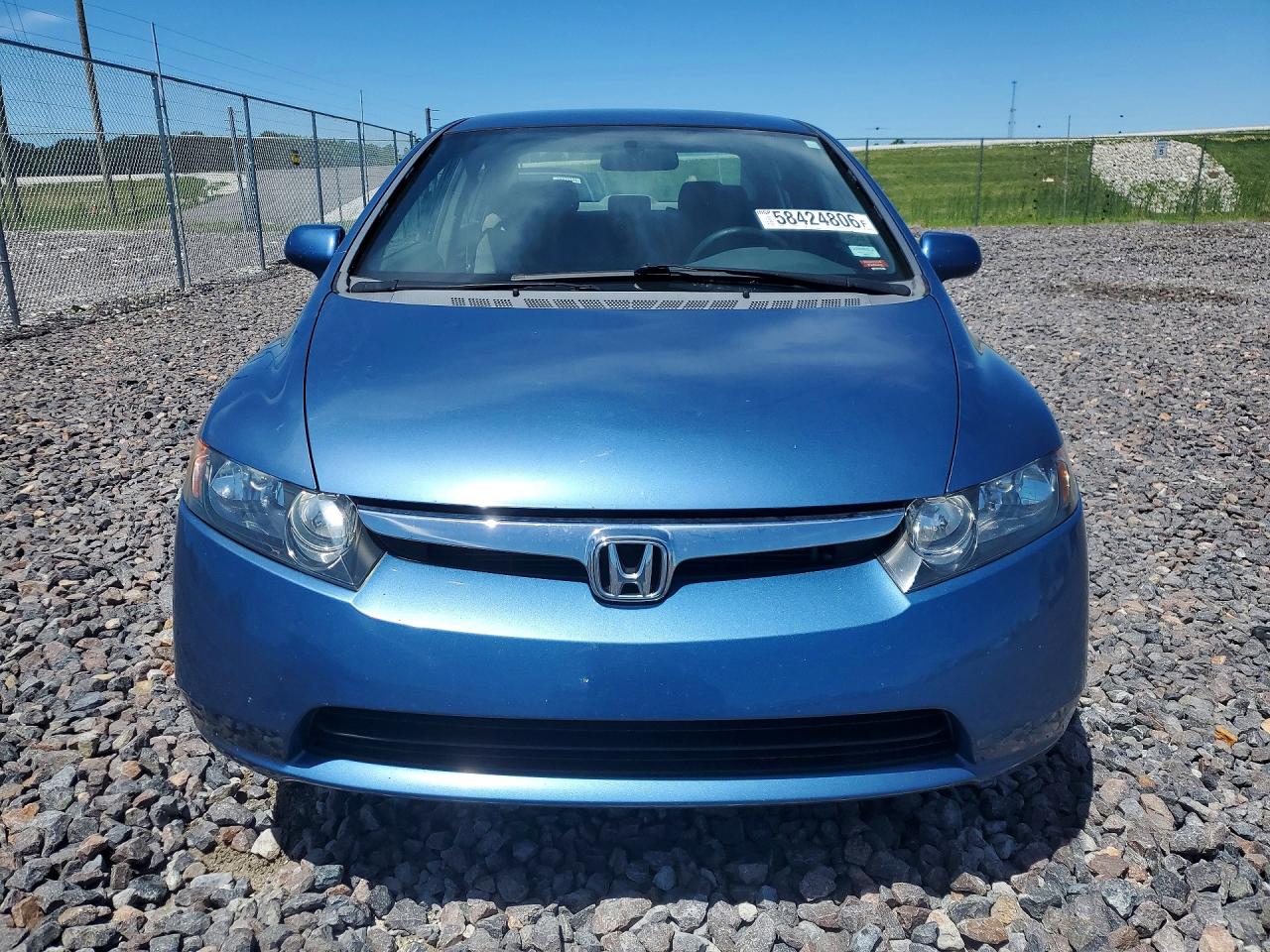 2008 Honda Civic Lx Blue vin: 1HGFA16568L113088