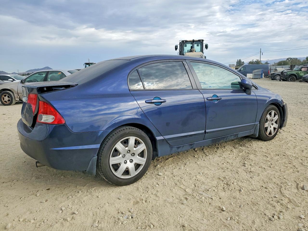 2009 Honda Civic Lx Blue vin: 1HGFA16569L000517