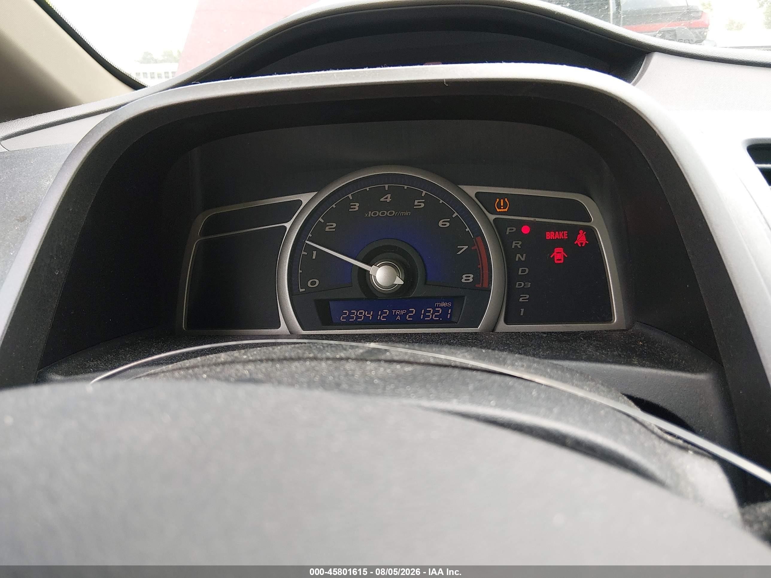 2009 Honda Civic Lx Red vin: 1HGFA16569L002607