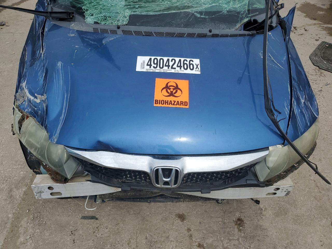 2009 Honda Civic Lx Blue vin: 1HGFA16569L002736