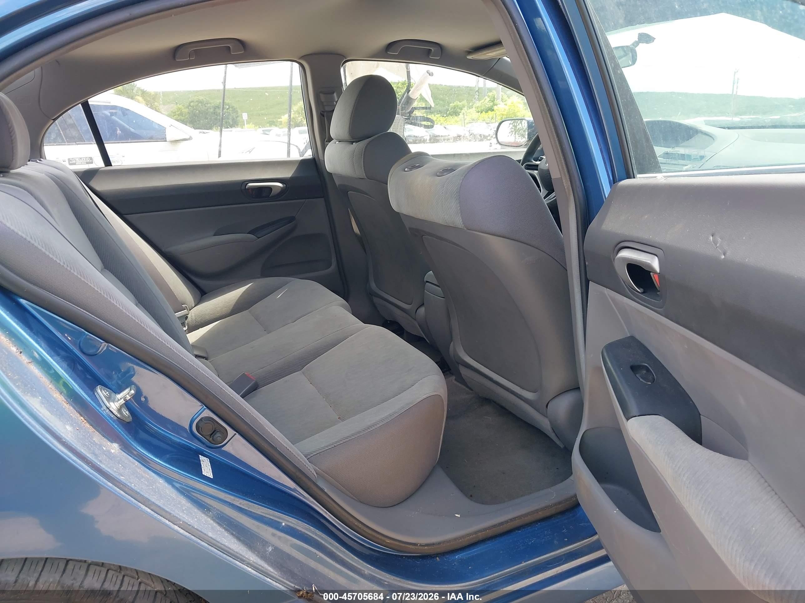 2009 Honda Civic Lx Blue vin: 1HGFA16569L010819