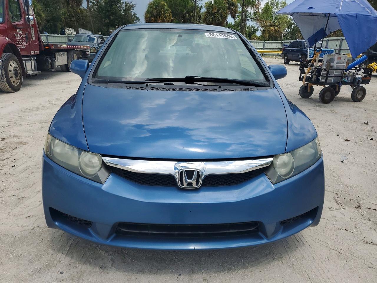 2009 Honda Civic Lx Blue vin: 1HGFA16569L010819