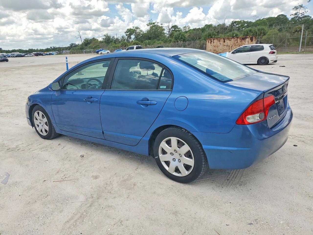 2009 Honda Civic Lx Blue vin: 1HGFA16569L010819