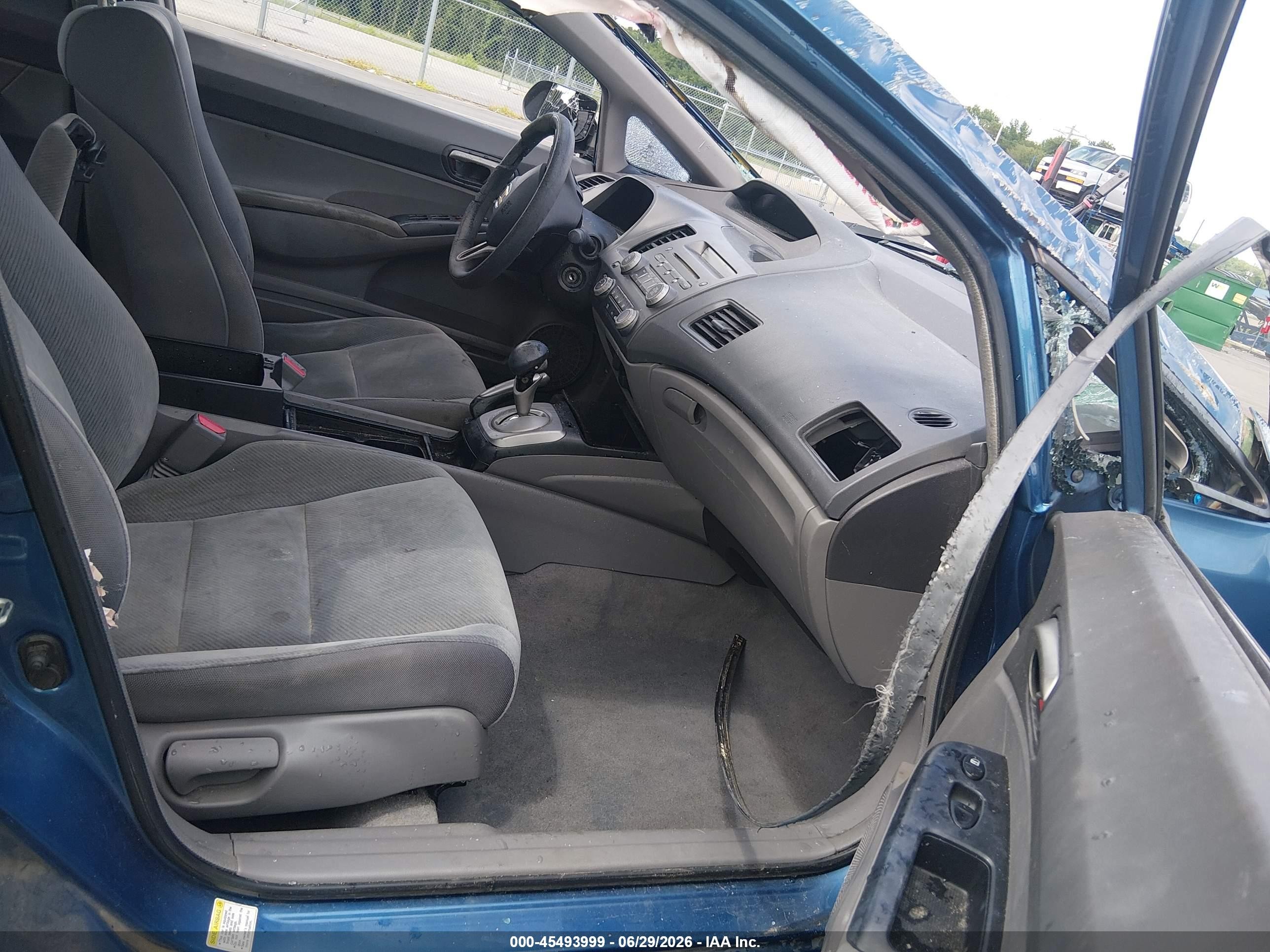 2009 Honda Civic Lx Синий vin: 1HGFA16569L017849