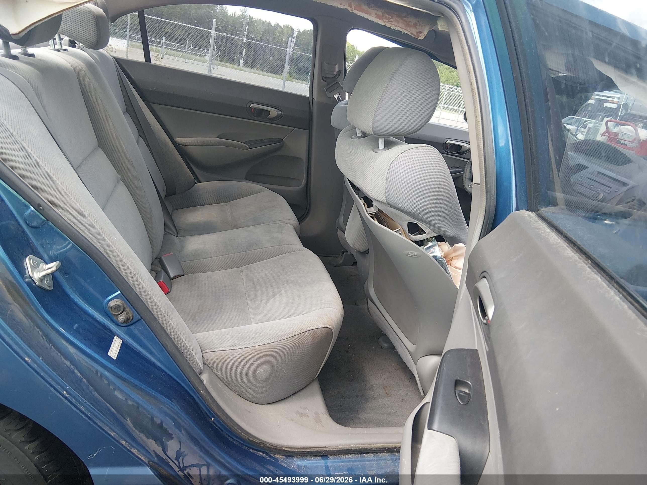 2009 Honda Civic Lx Синий vin: 1HGFA16569L017849
