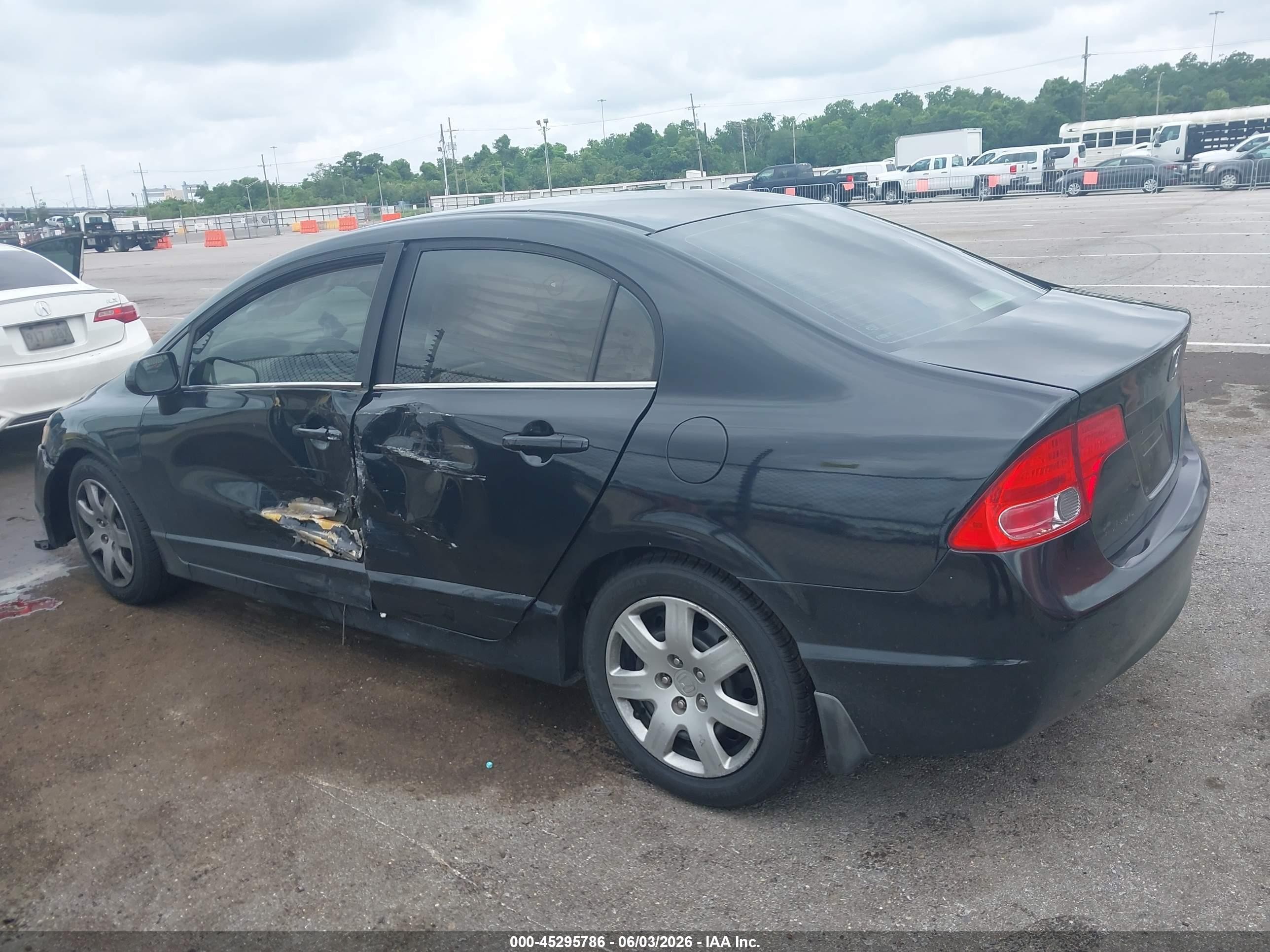 2006 Honda Civic Lx Dark Blue vin: 1HGFA16576L000862