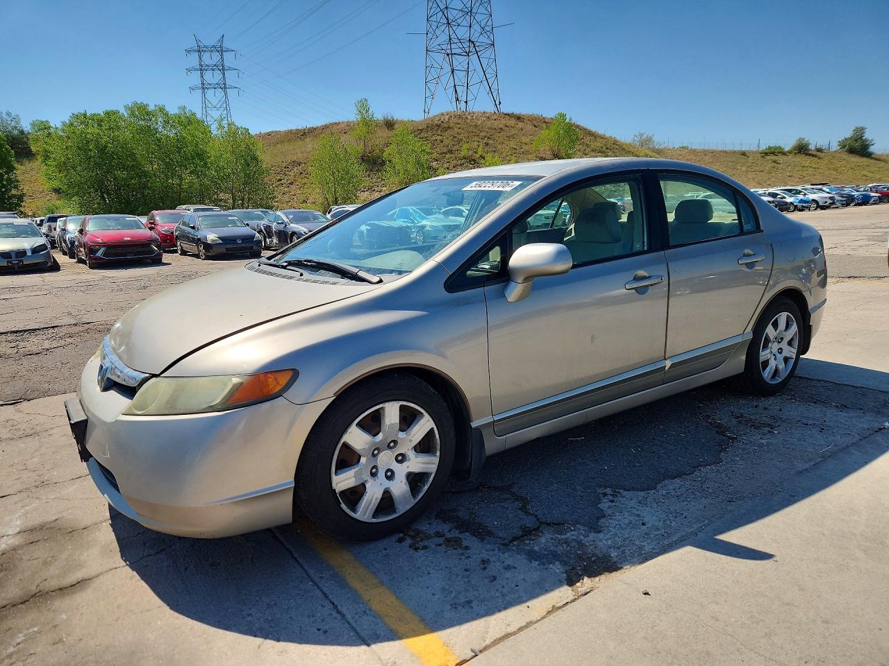2006 Honda Civic Lx Серебряный vin: 1HGFA16576L005463