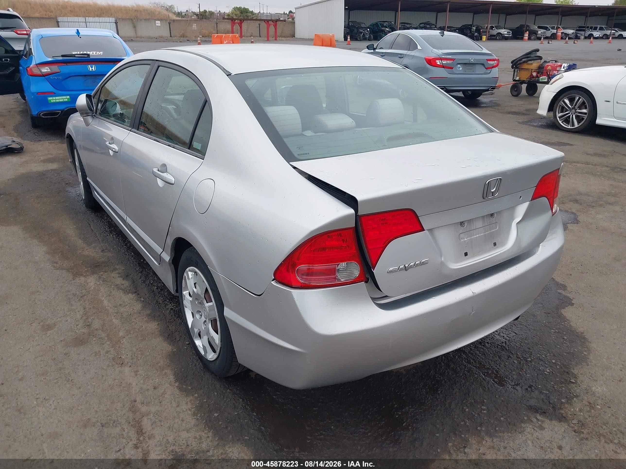 2006 Honda Civic Lx Silver vin: 1HGFA16576L027804