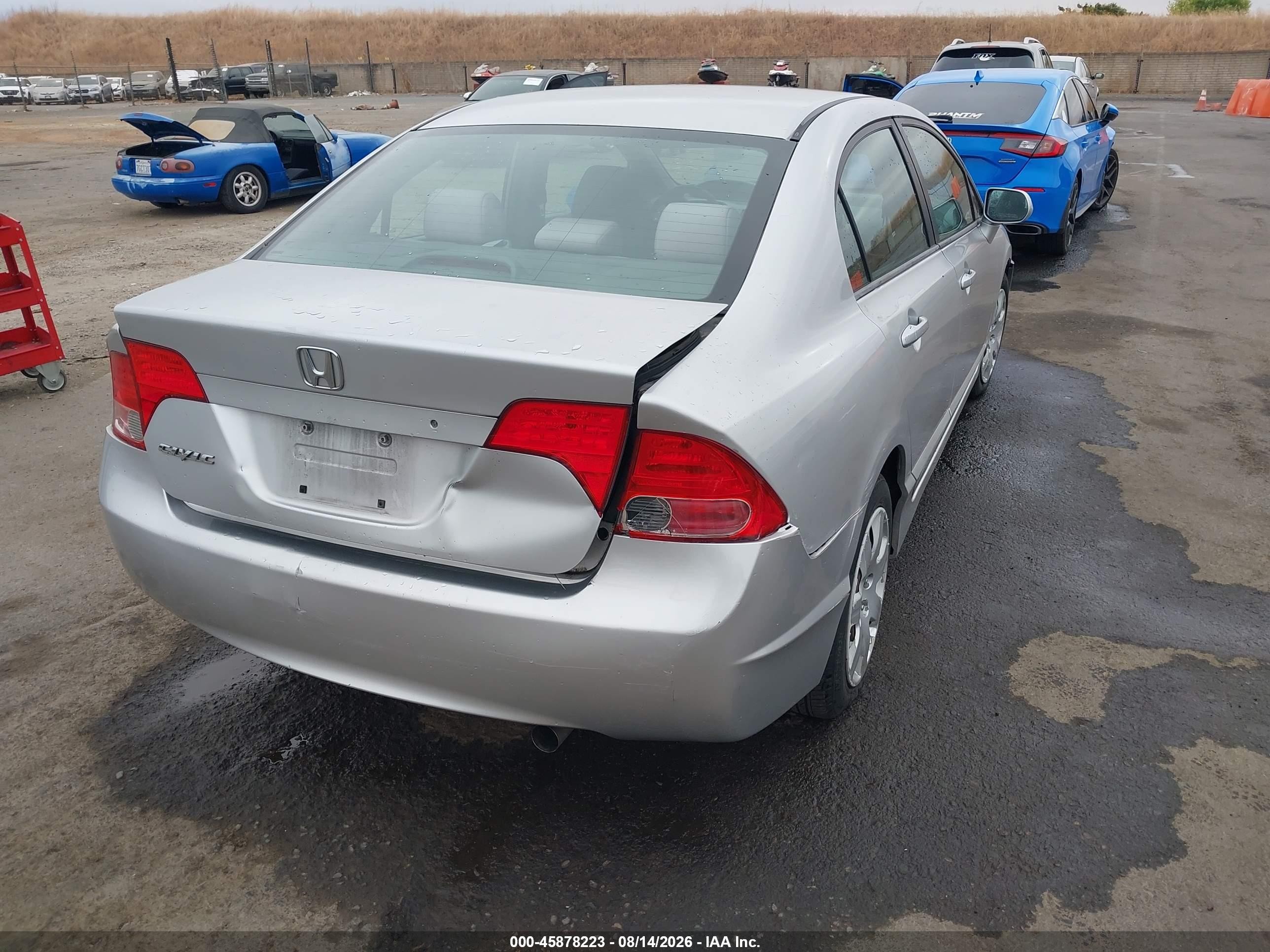 2006 Honda Civic Lx Silver vin: 1HGFA16576L027804