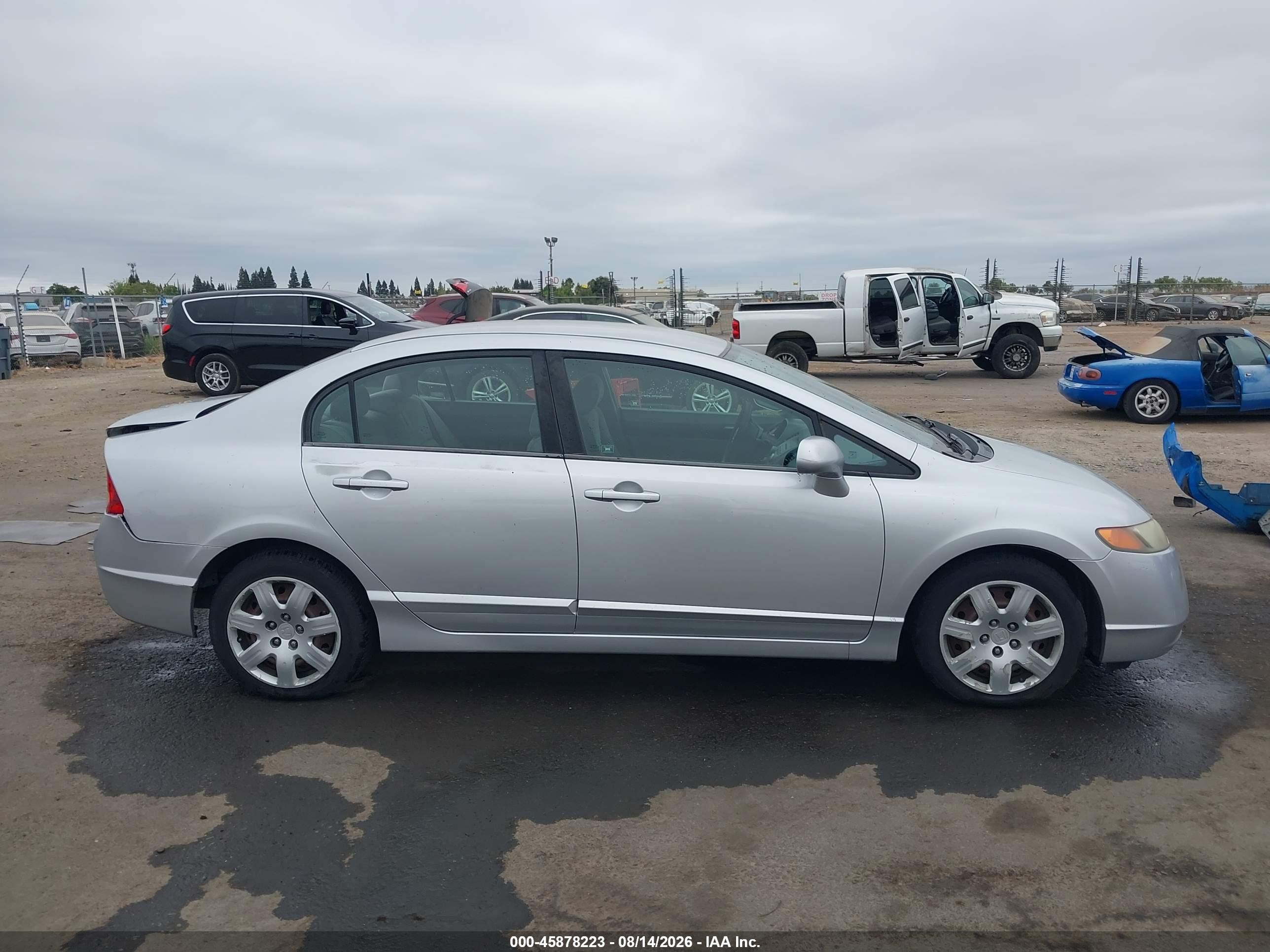 2006 Honda Civic Lx Silver vin: 1HGFA16576L027804