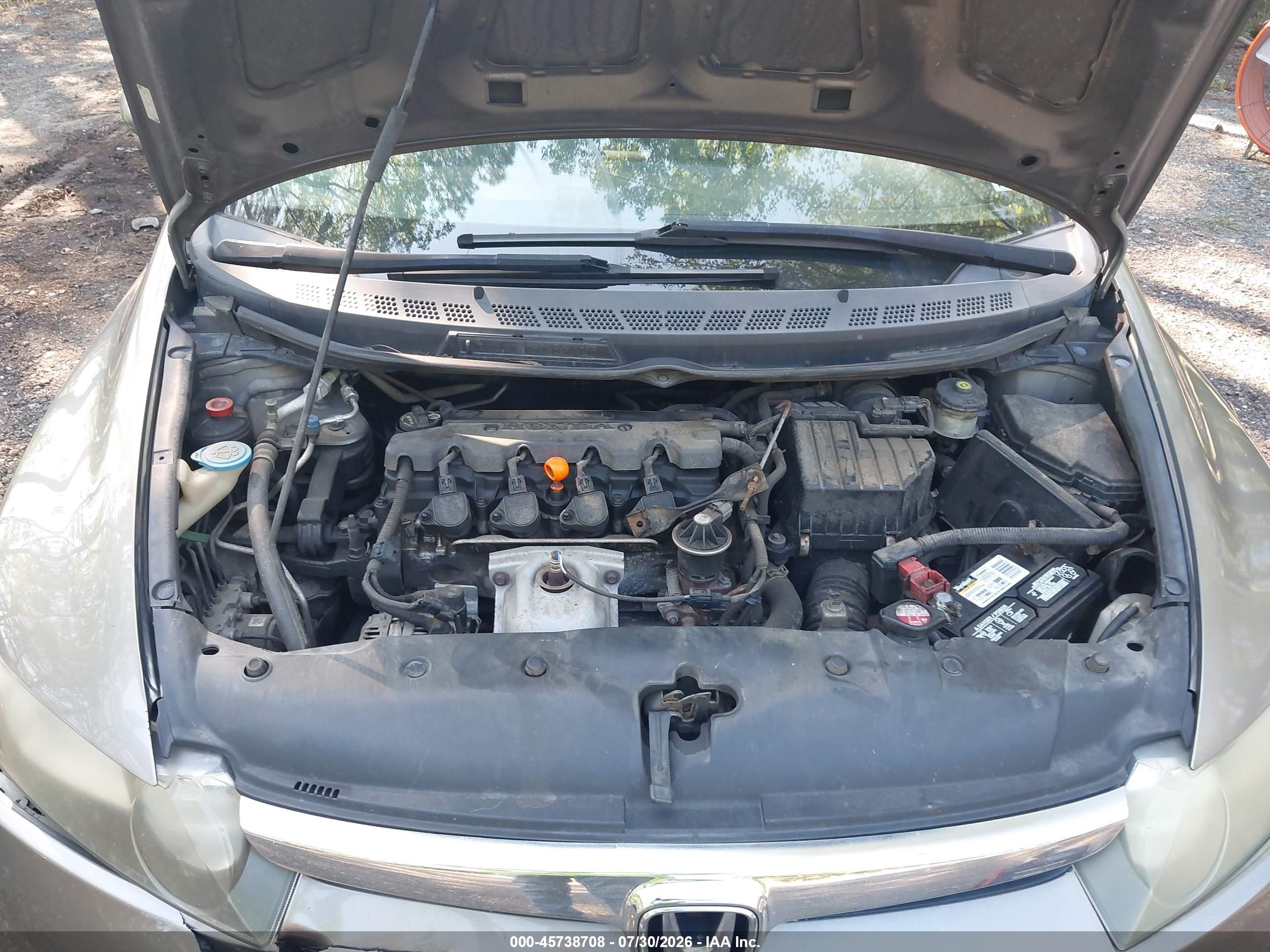 2006 Honda Civic Lx Gray vin: 1HGFA16576L038737