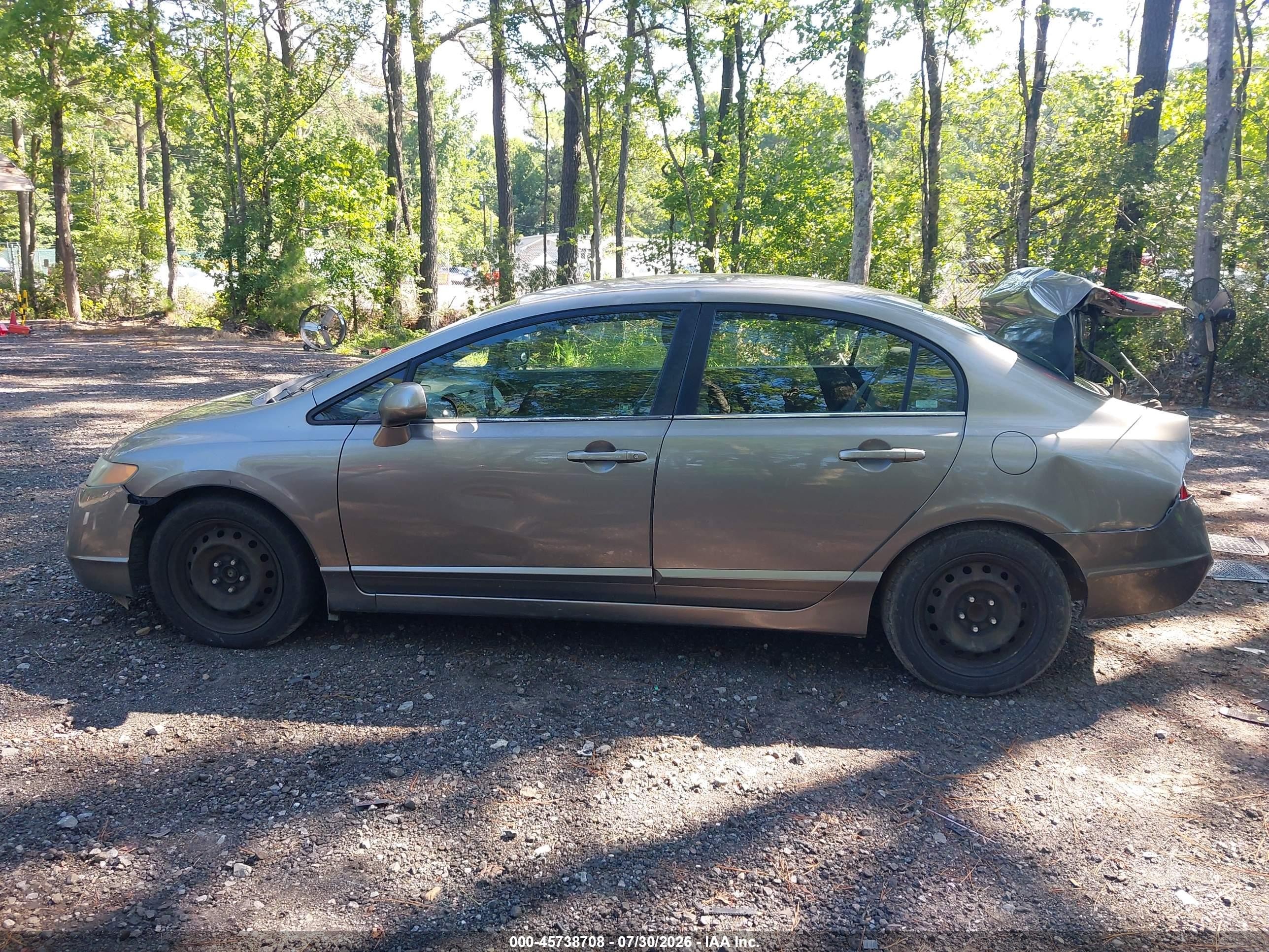 2006 Honda Civic Lx Gray vin: 1HGFA16576L038737