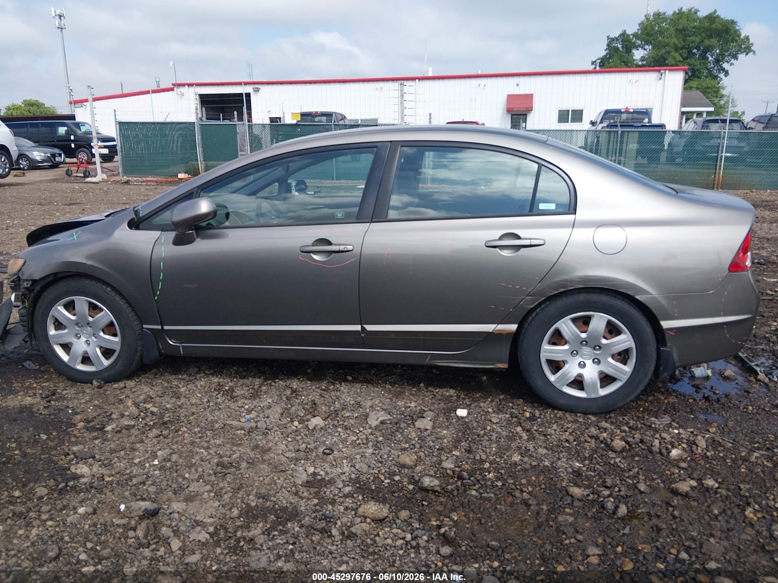 2006 Honda Civic Lx Gray vin: 1HGFA16576L038799