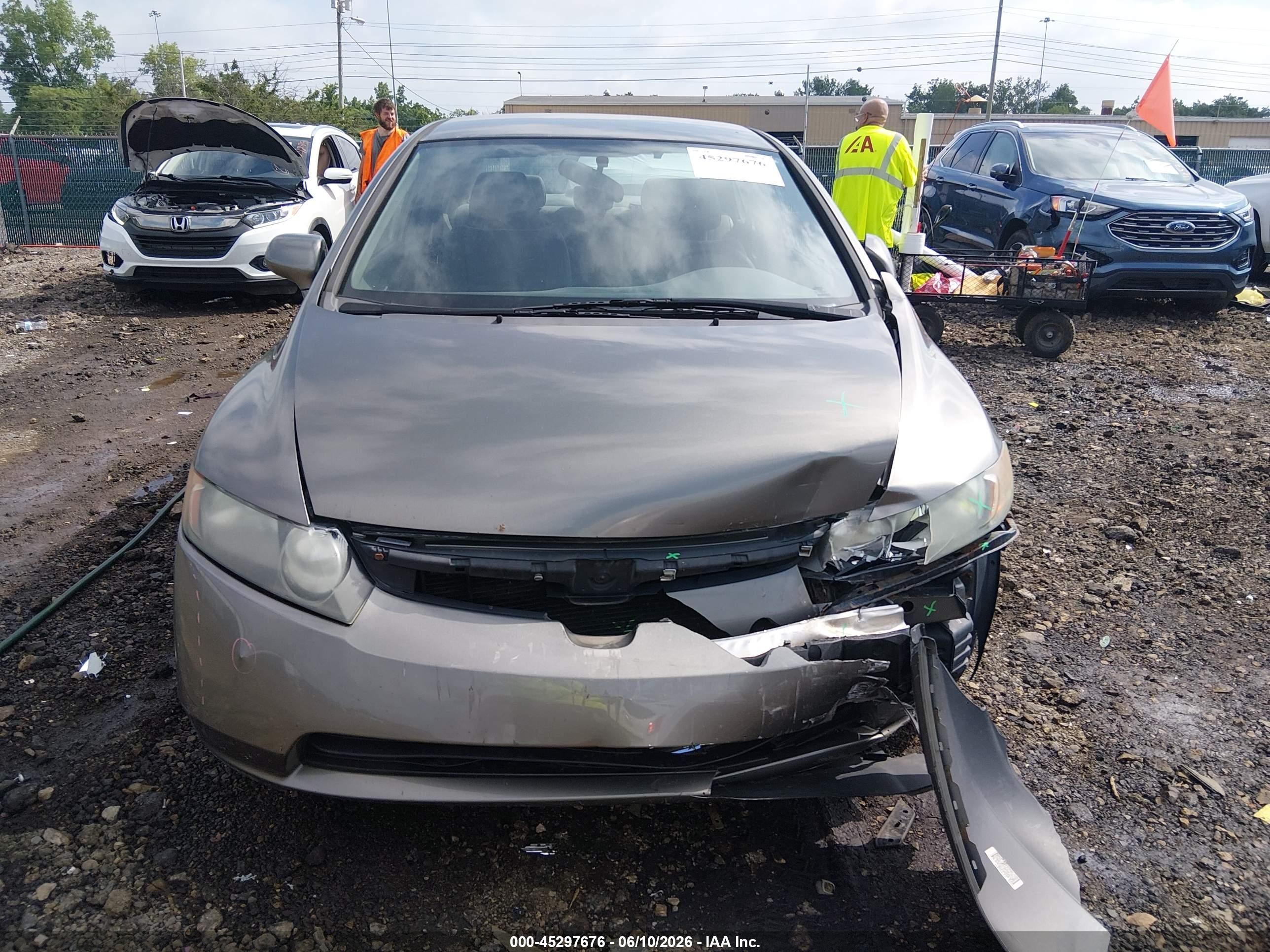 2006 Honda Civic Lx Gray vin: 1HGFA16576L038799