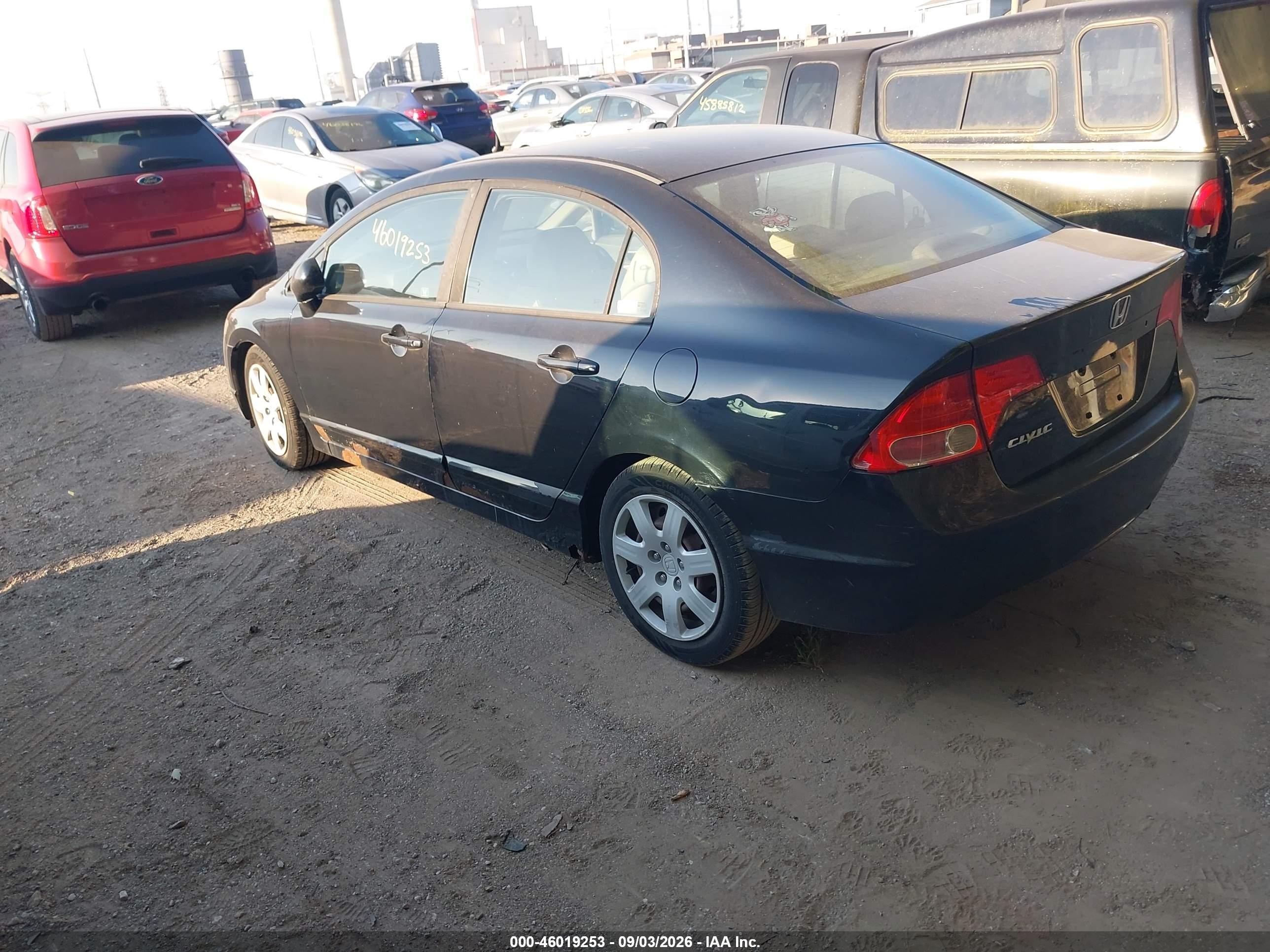 2006 Honda Civic Lx Black vin: 1HGFA16576L047695