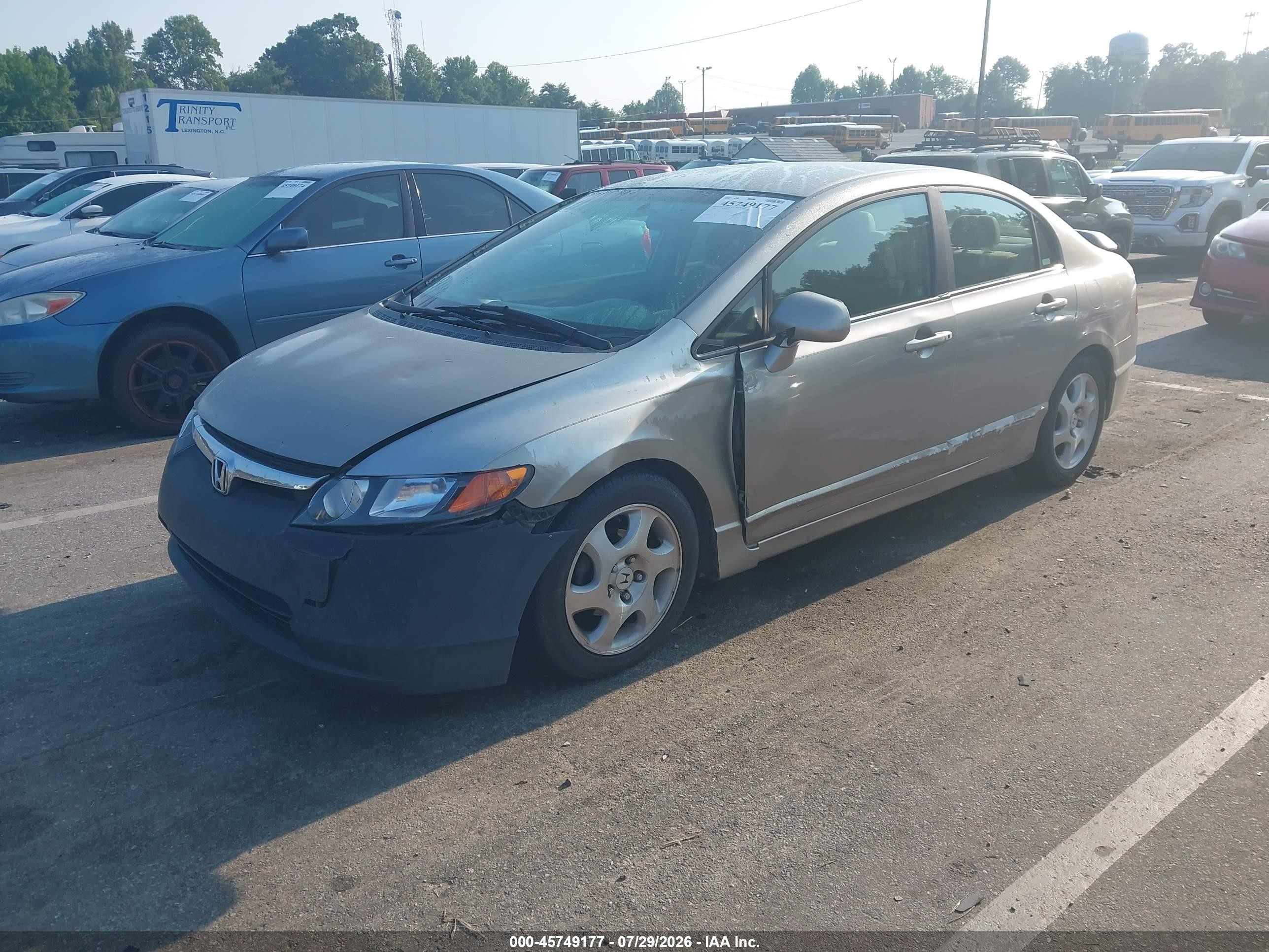 2006 Honda Civic Lx Желто-коричневый vin: 1HGFA16576L058339
