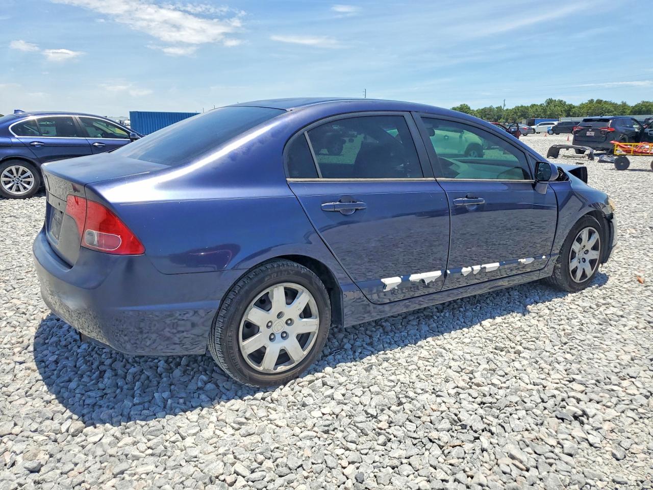 2006 Honda Civic Lx Blue vin: 1HGFA16576L067610