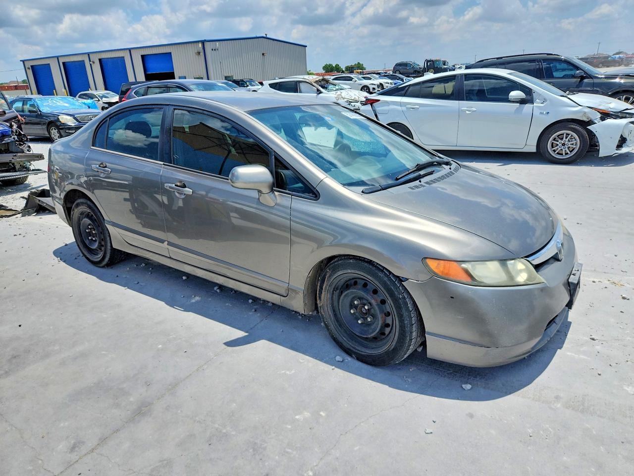 2006 Honda Civic Lx Tan vin: 1HGFA16576L082186